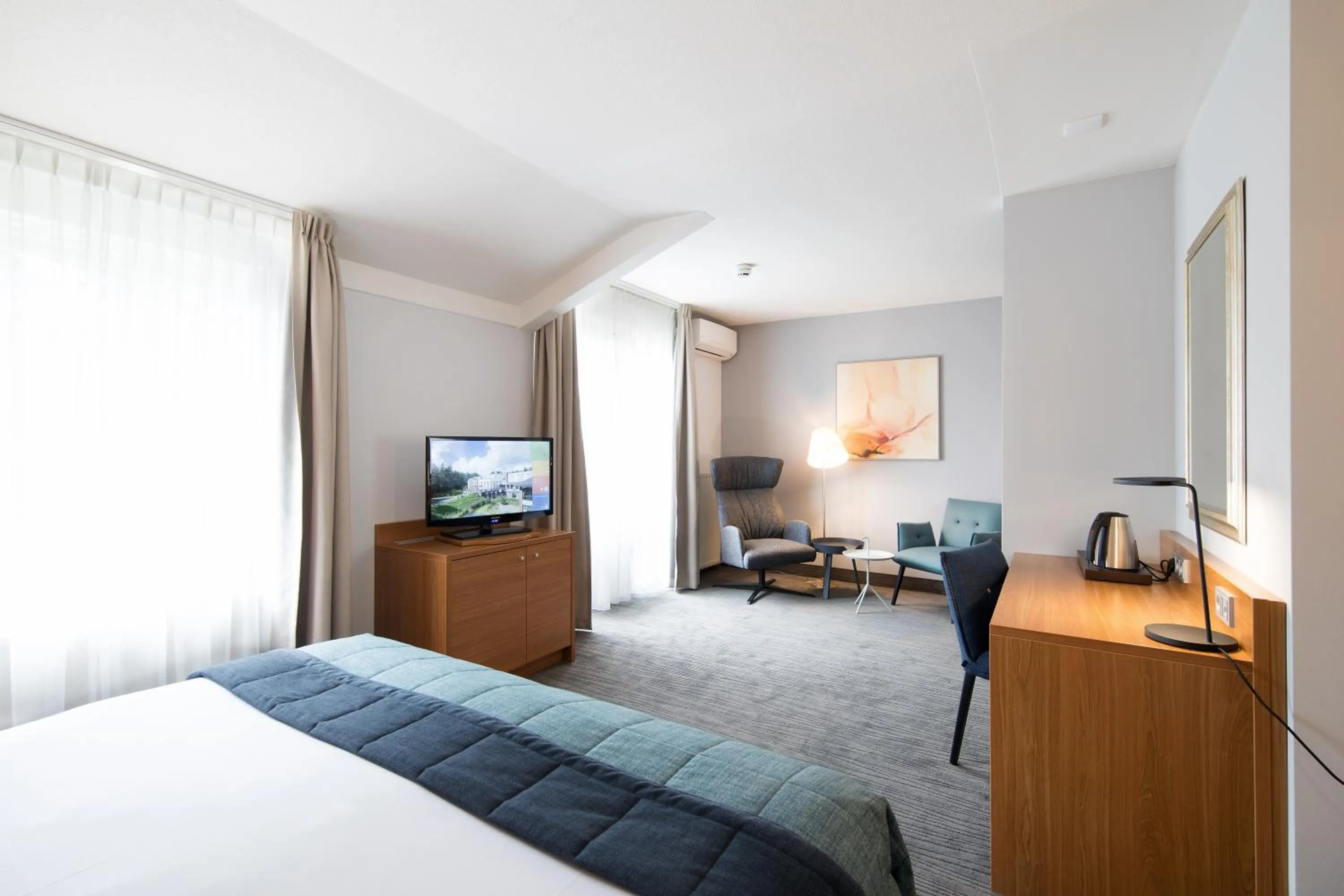 Bed in Bilderberg Résidence Groot Heideborgh