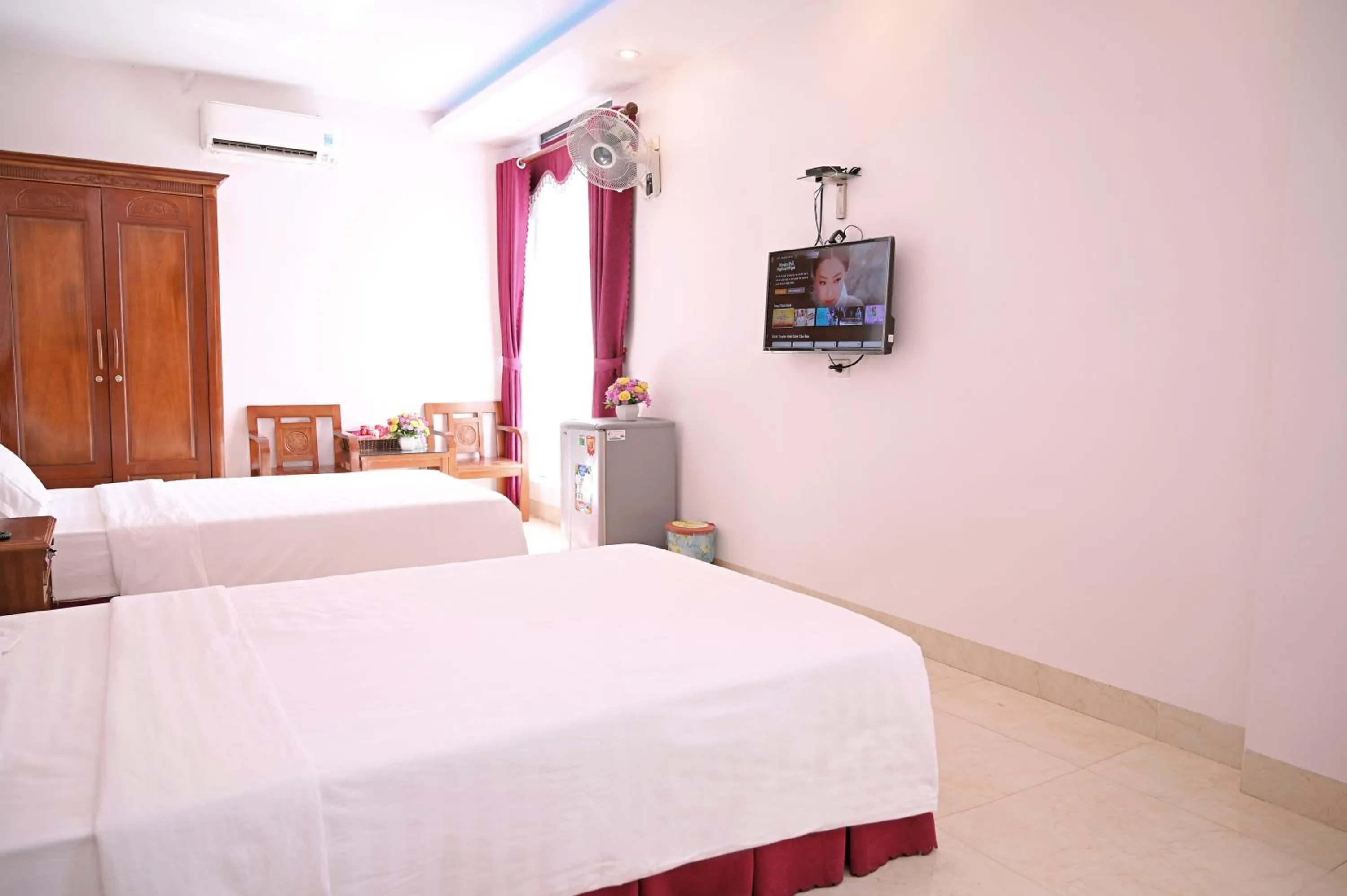 Bed in Khách sạn Hoàng Hà River Town