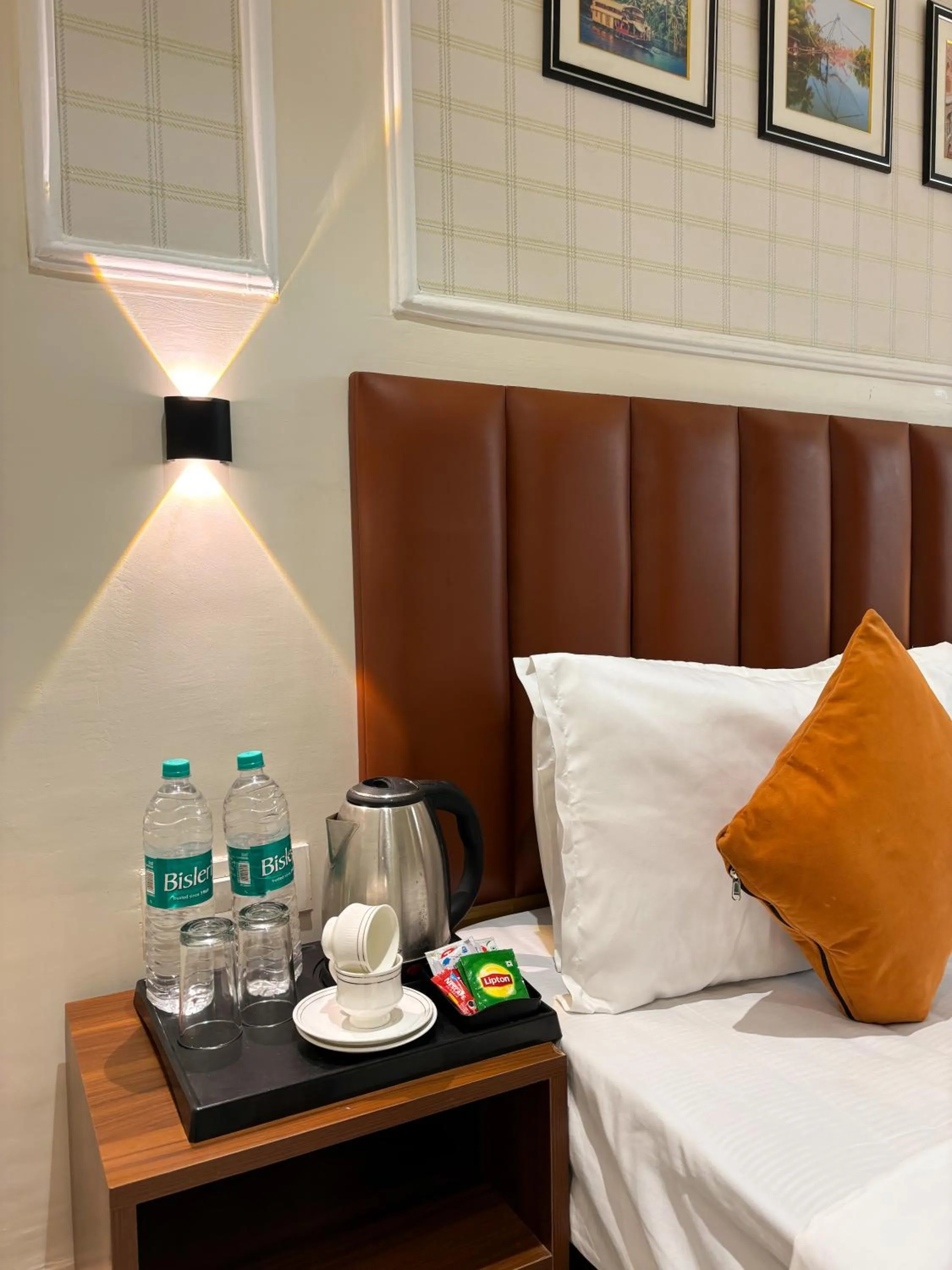 Bed in Qotel Comfort AT Residency Kaushambi Anand Vihar