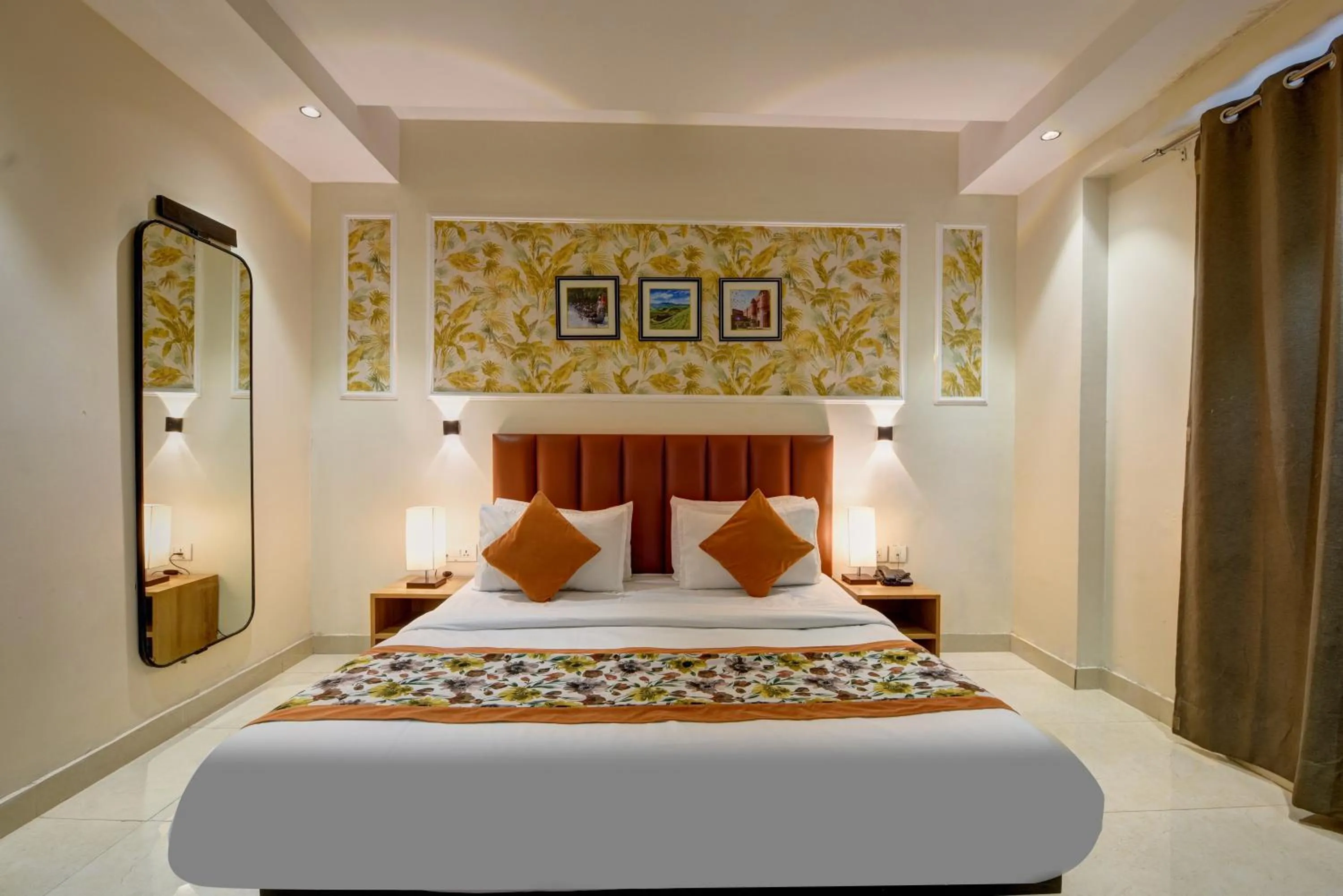 Bed in Qotel Comfort AT Residency Kaushambi Anand Vihar
