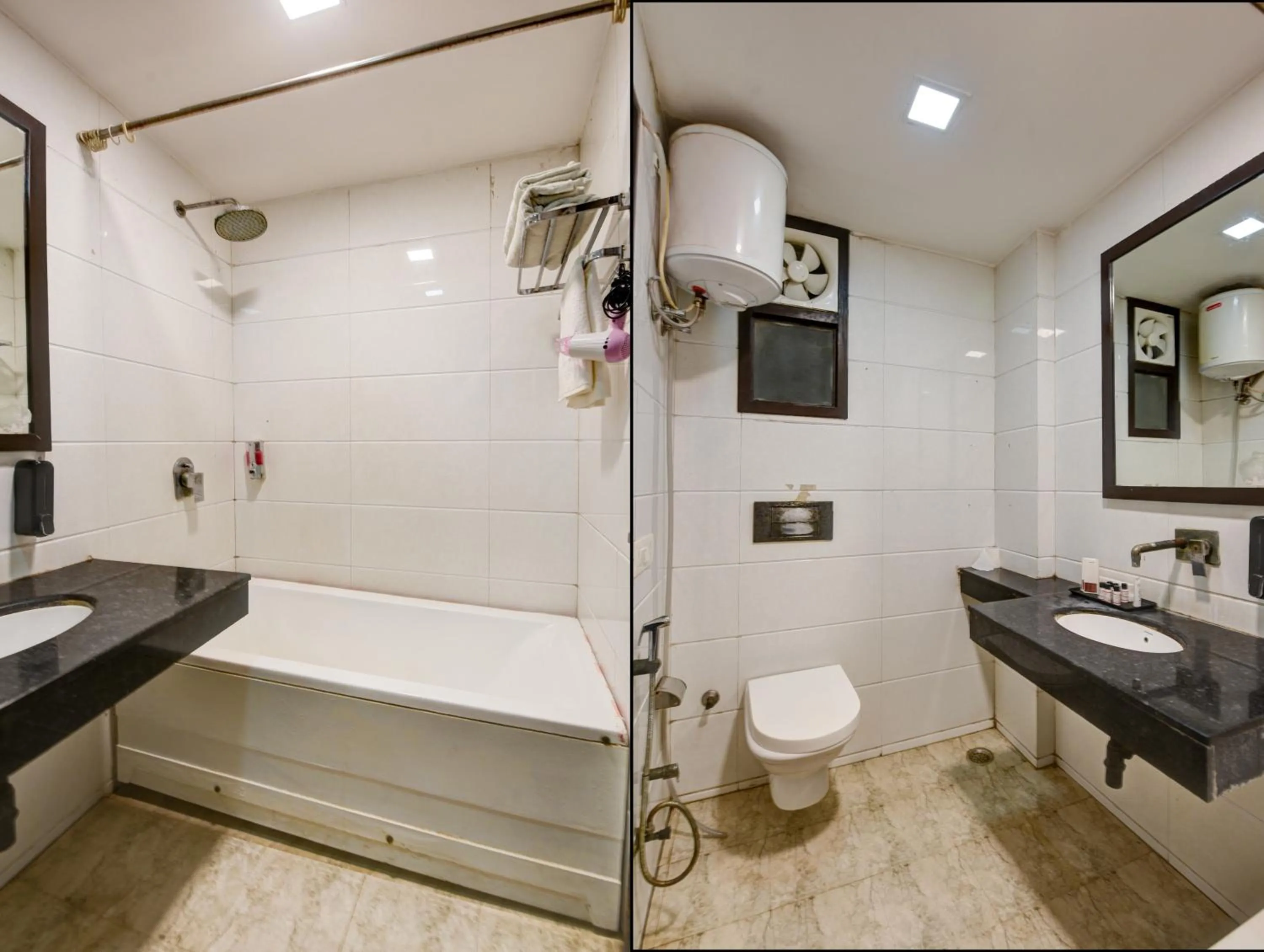 Shower in Qotel Comfort AT Residency Kaushambi Anand Vihar