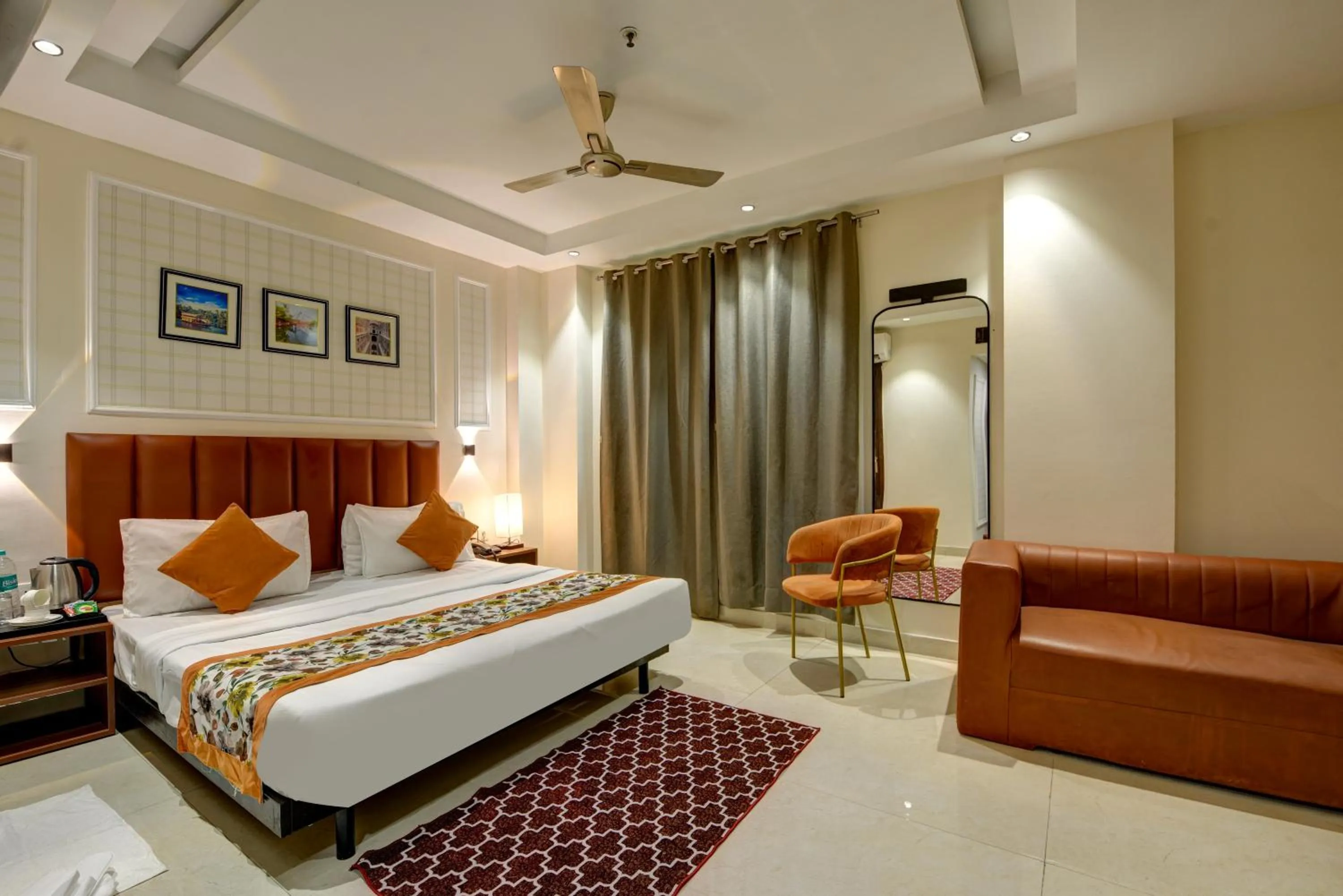 Bed in Qotel Comfort AT Residency Kaushambi Anand Vihar