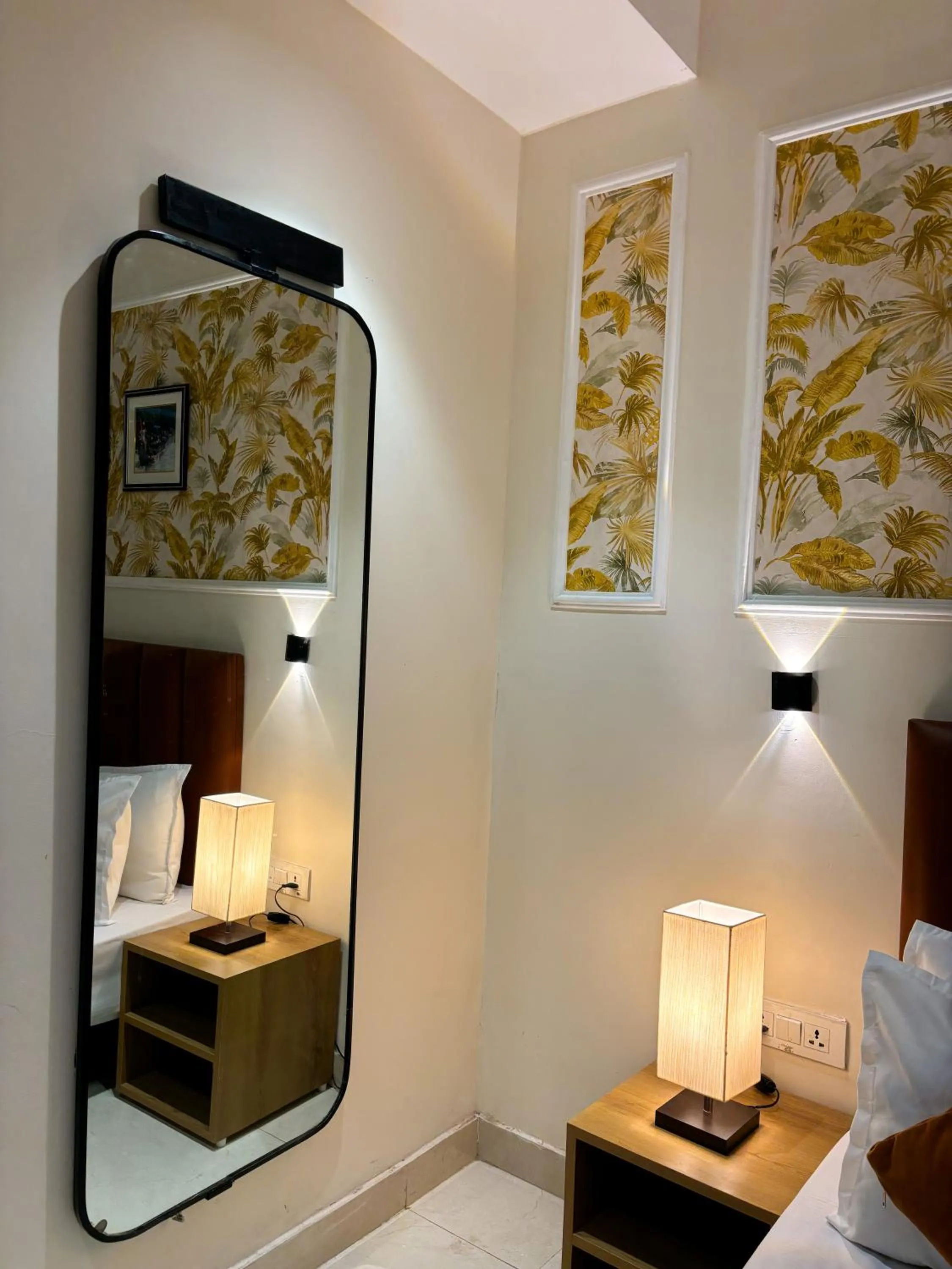 Bed in Qotel Comfort AT Residency Kaushambi Anand Vihar