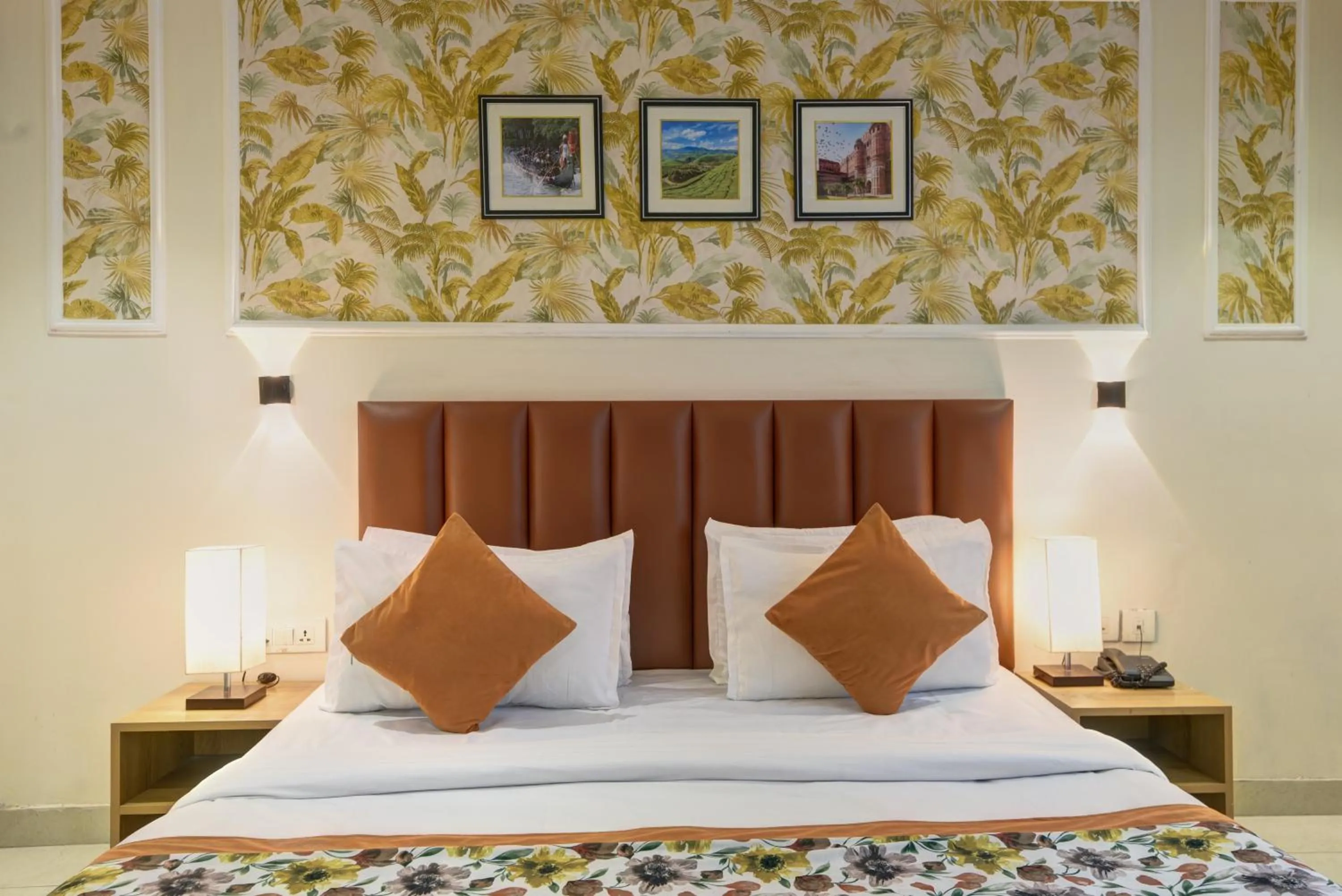 Bed in Qotel Comfort AT Residency Kaushambi Anand Vihar