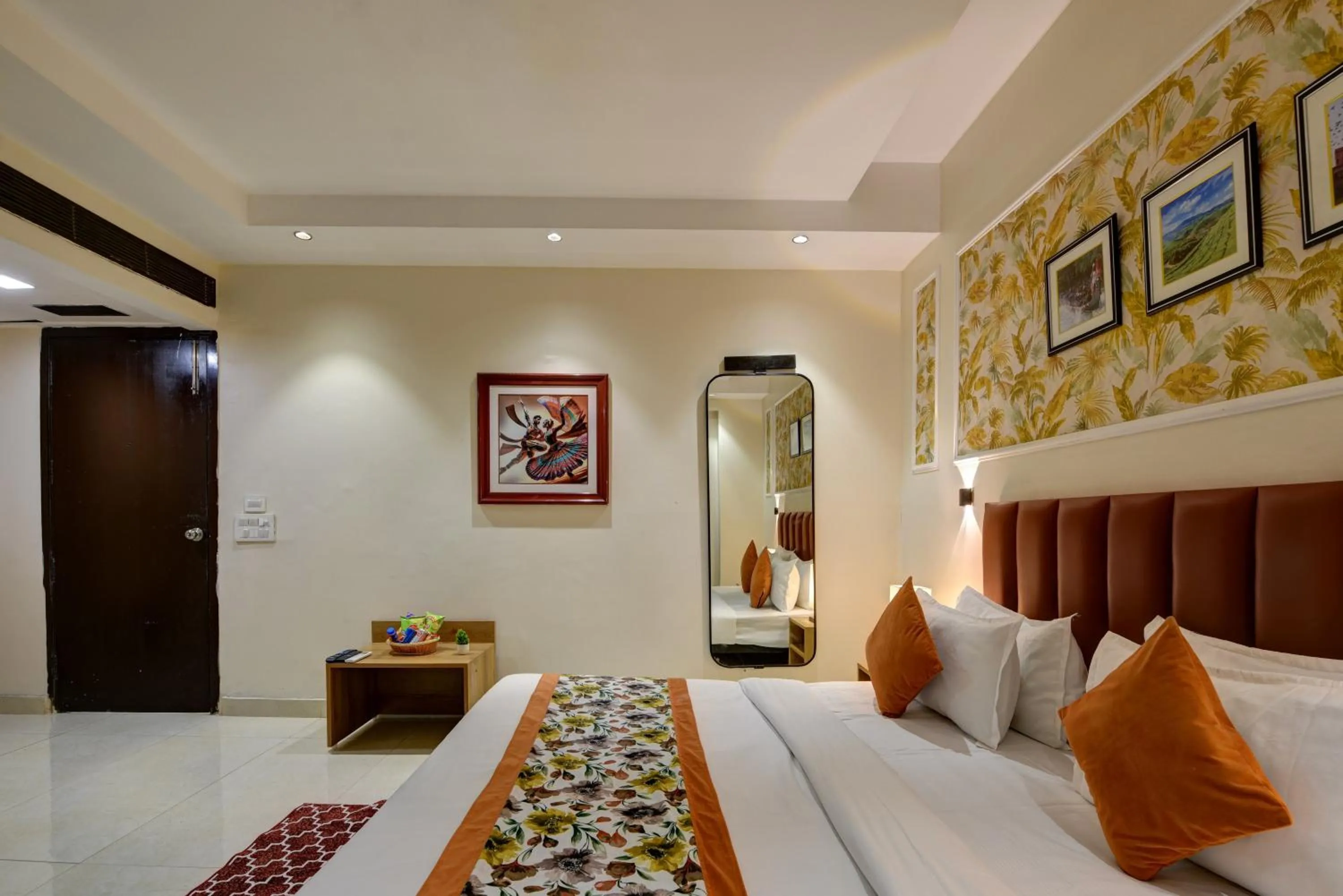 Bed in Qotel Comfort AT Residency Kaushambi Anand Vihar