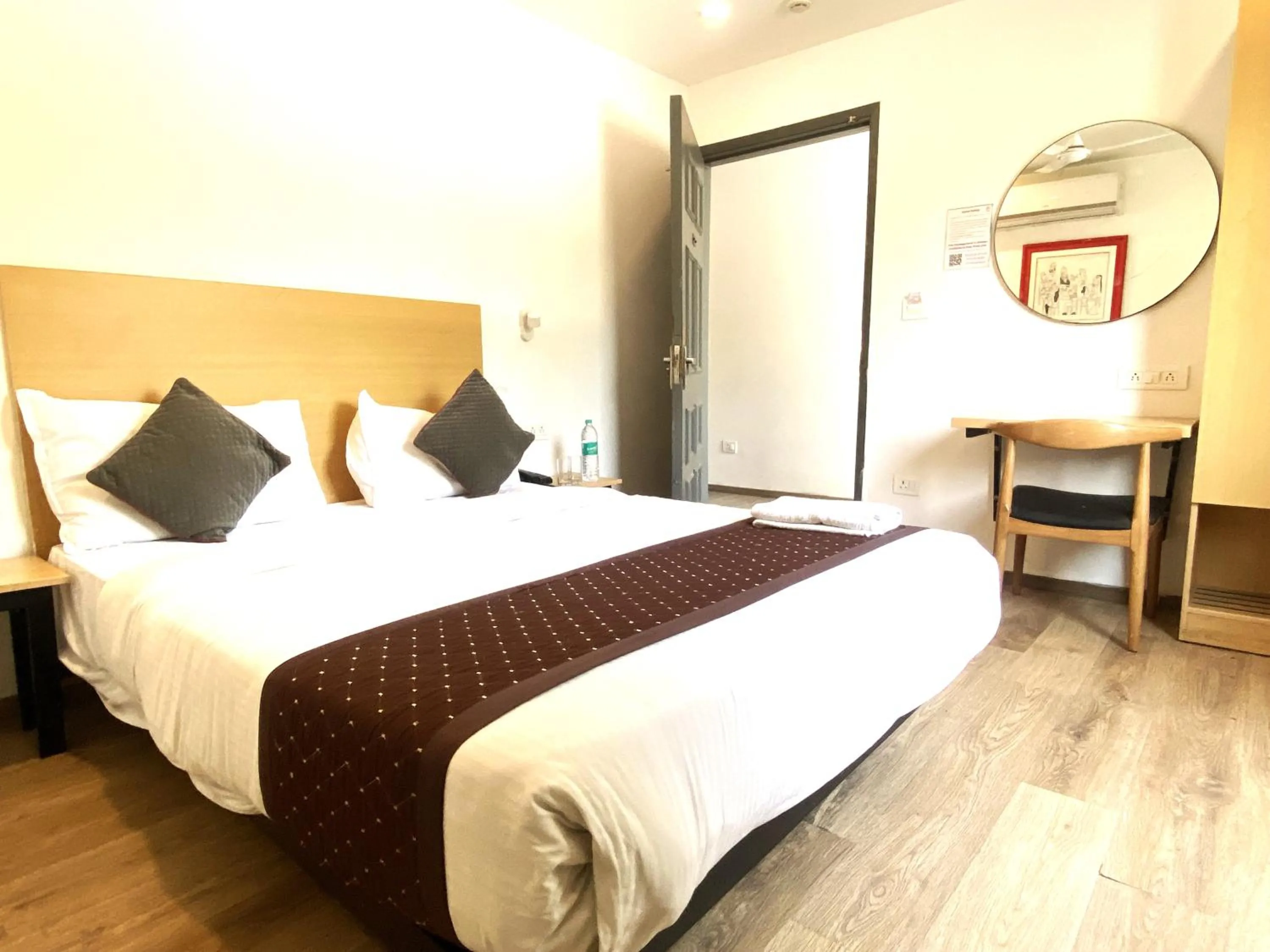 Bed in Qotel Comfort IP Residency East Delhi Preet Vihar