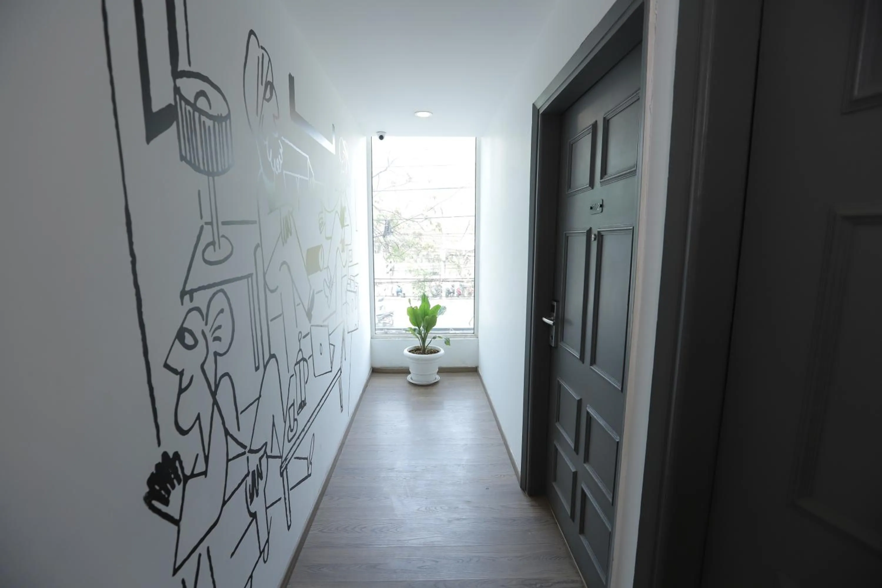 Decorative detail in Qotel Comfort IP Residency East Delhi Preet Vihar