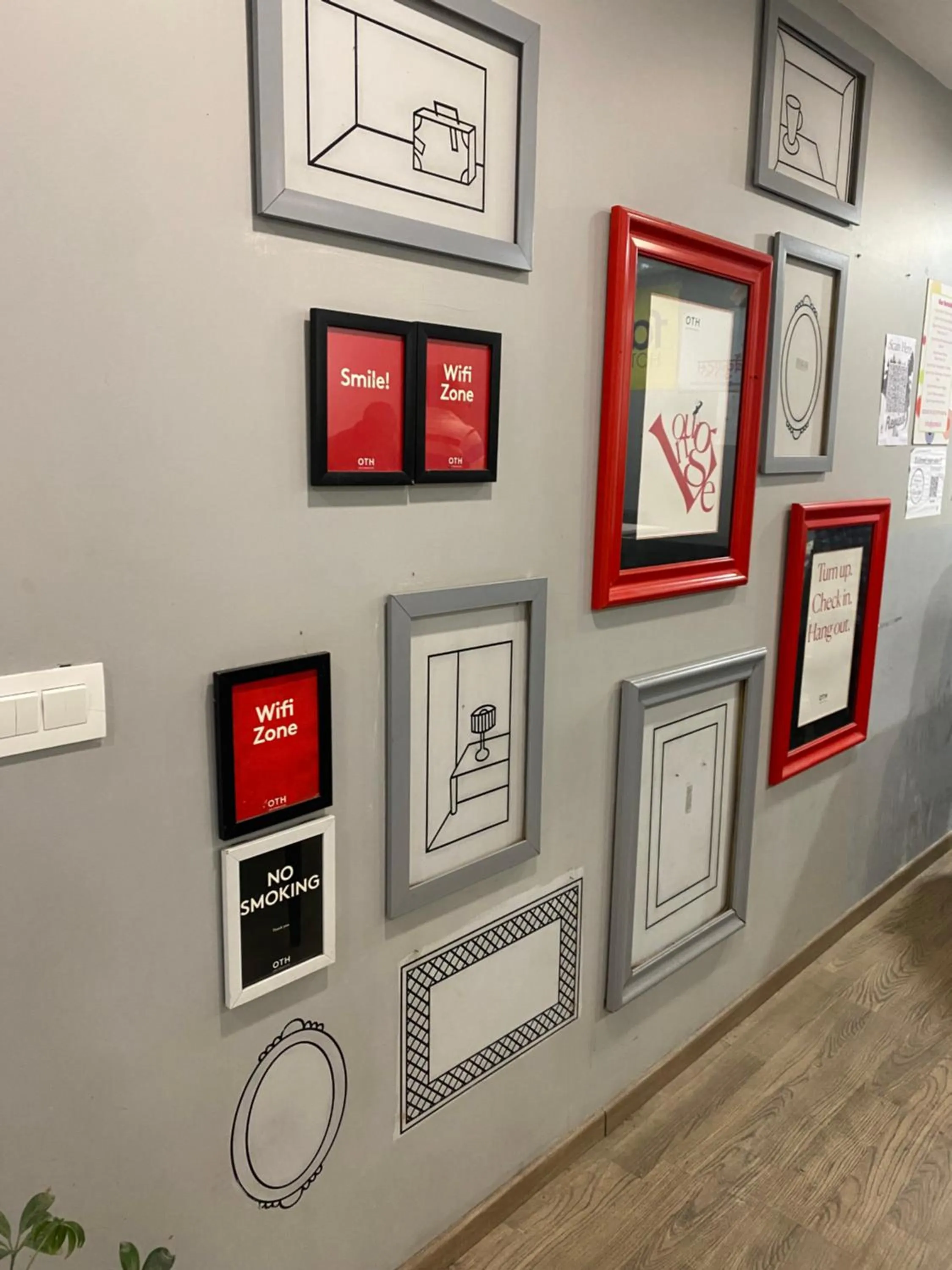 Decorative detail in Qotel Comfort IP Residency East Delhi Preet Vihar