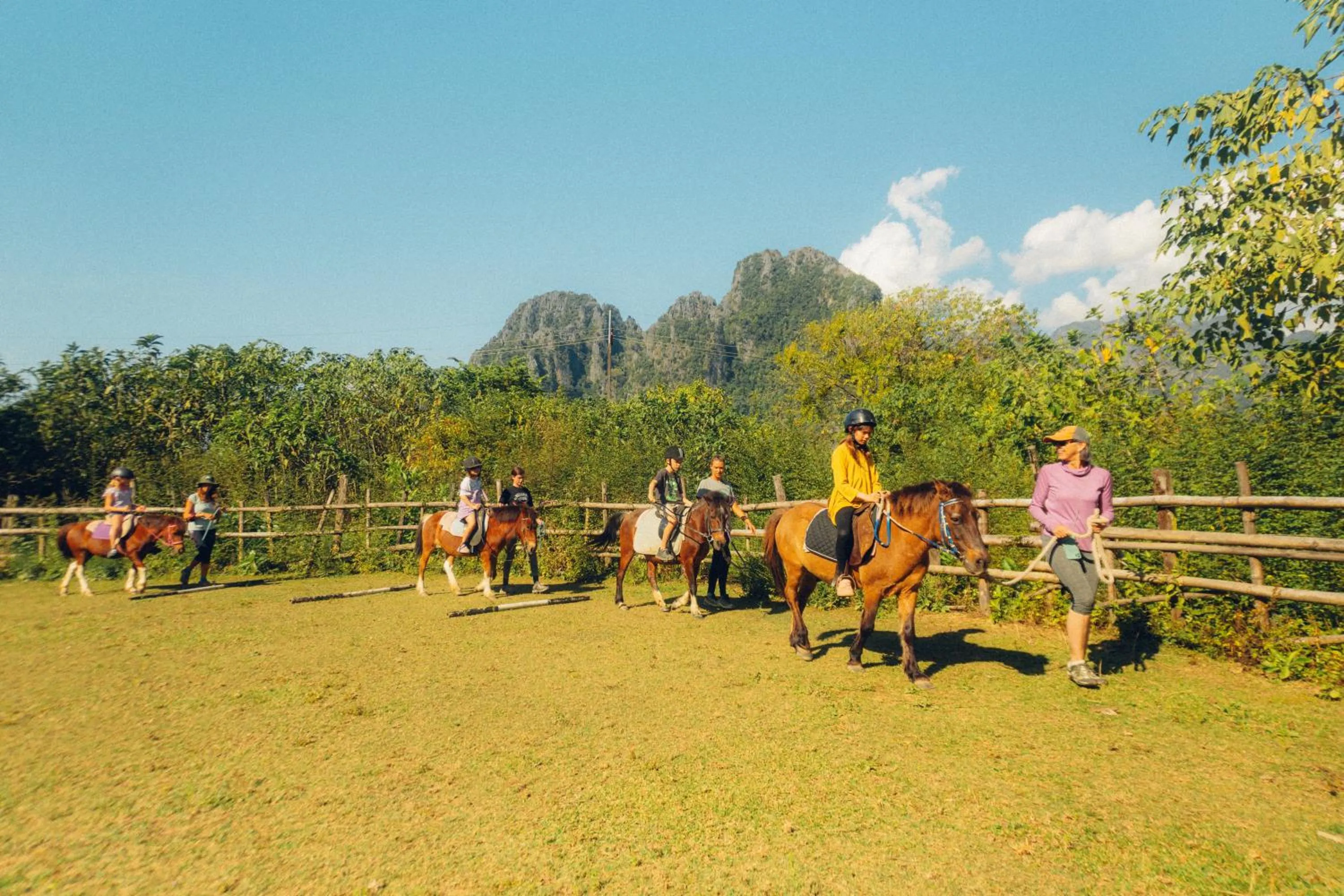Horse-riding in Silver Naga Hotel