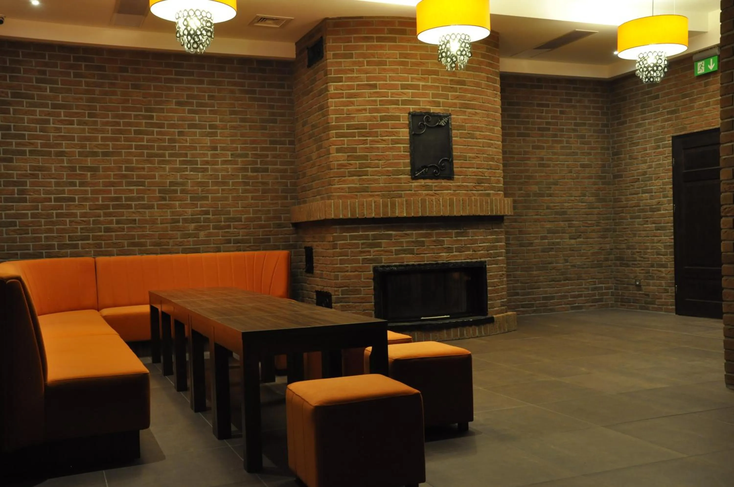 Seating area in Dworek nad Rozlewiskiem