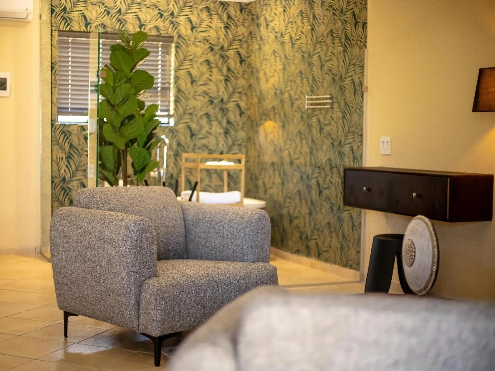 Seating area in Shekinah Lion & Game Lodge