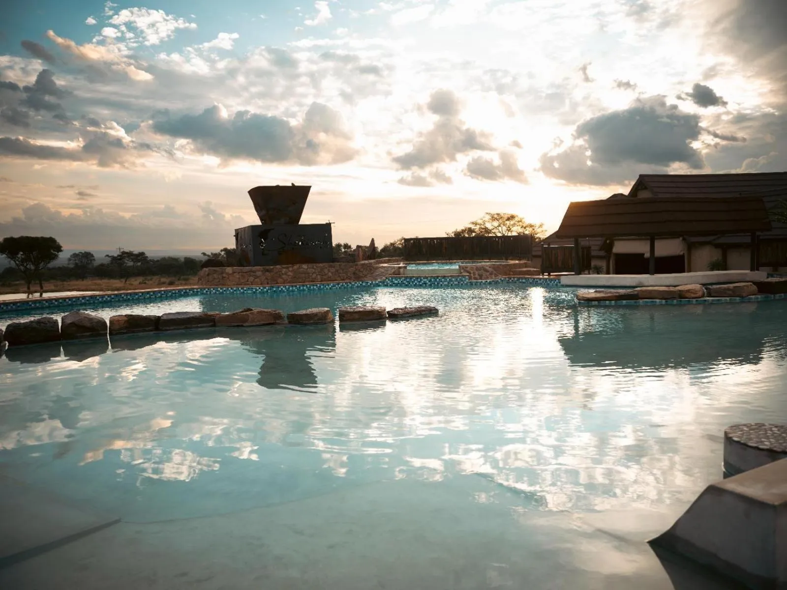 Swimming pool in Shekinah Lion & Game Lodge