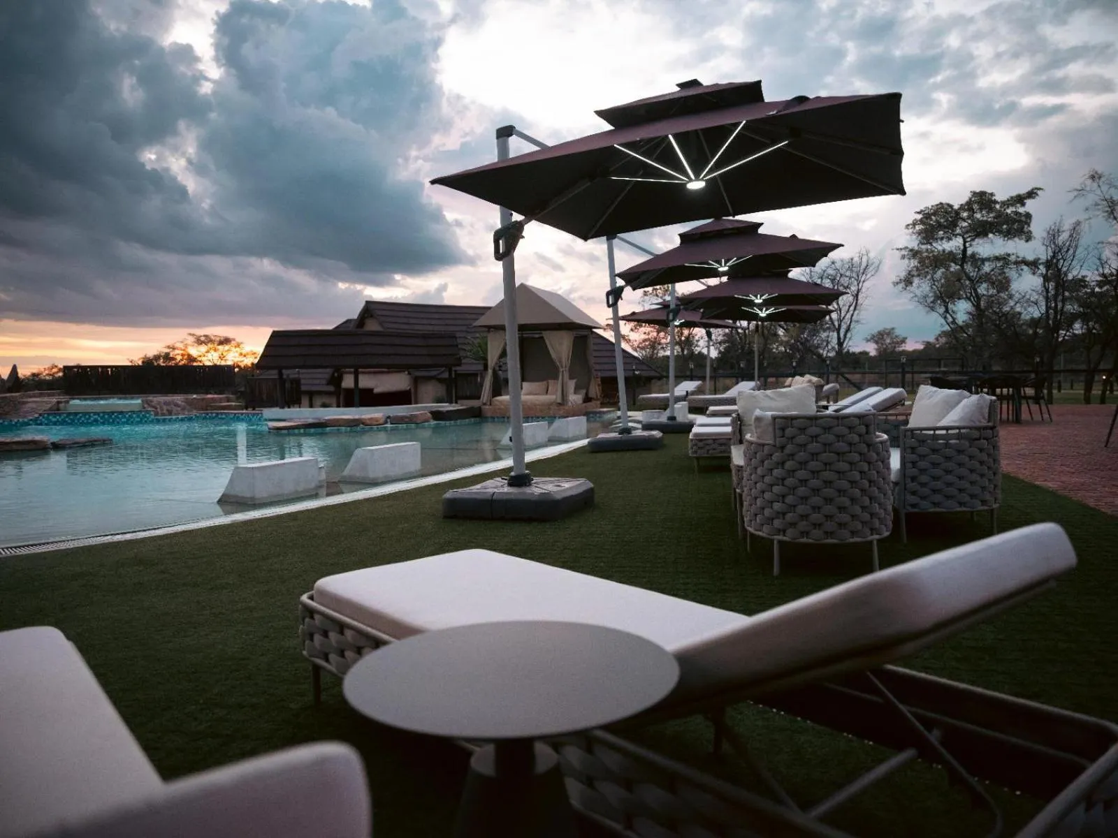 Pool view in Shekinah Lion & Game Lodge