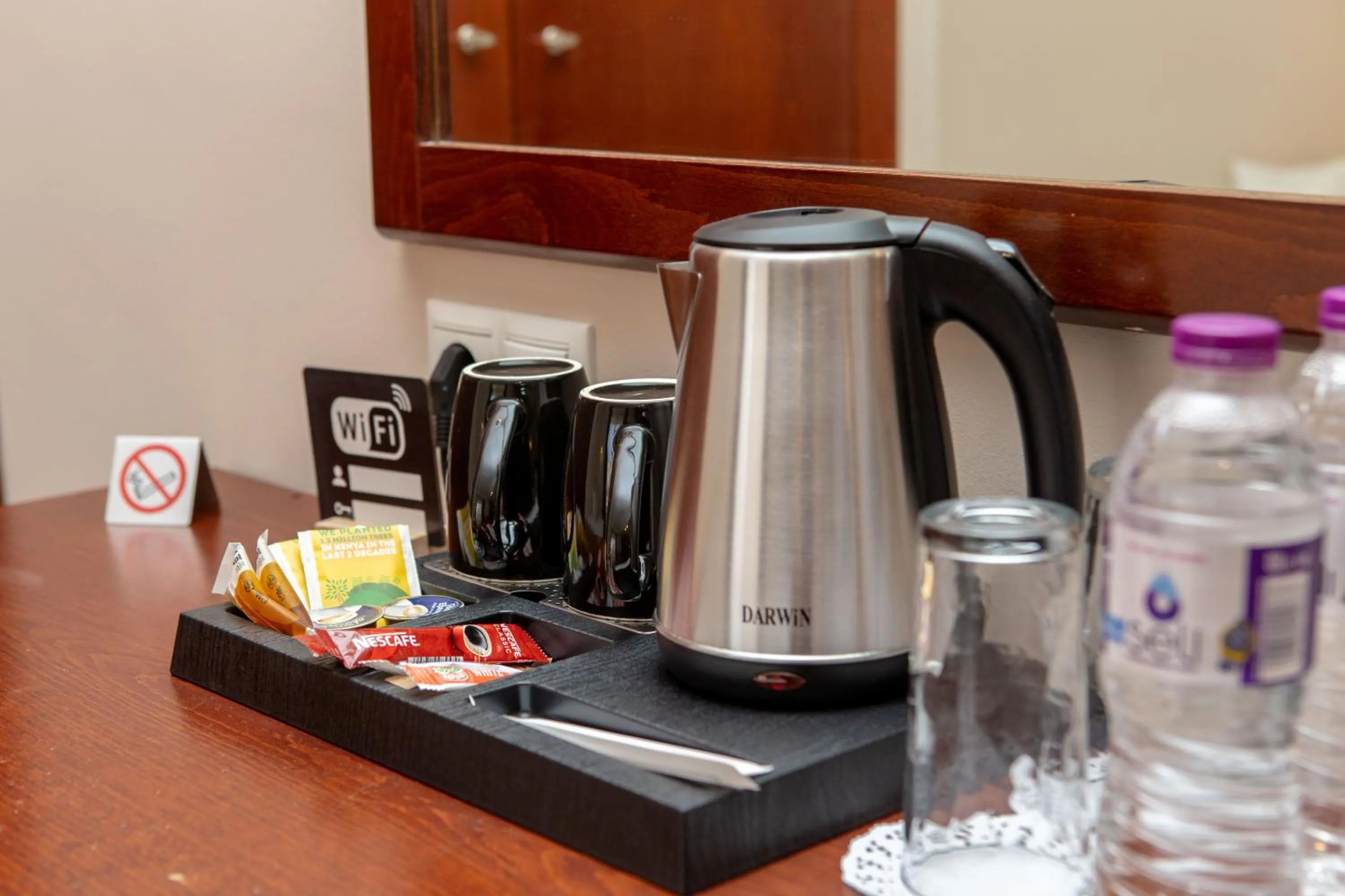 Coffee/tea facilities in Hotel Strimoniko