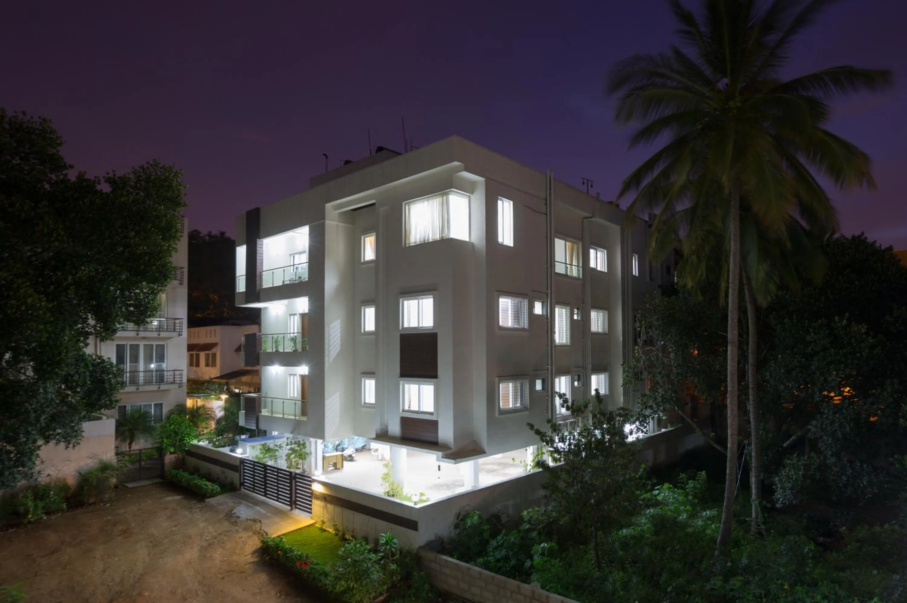 Property building in Sanctum Suites BEL Road Bangalore