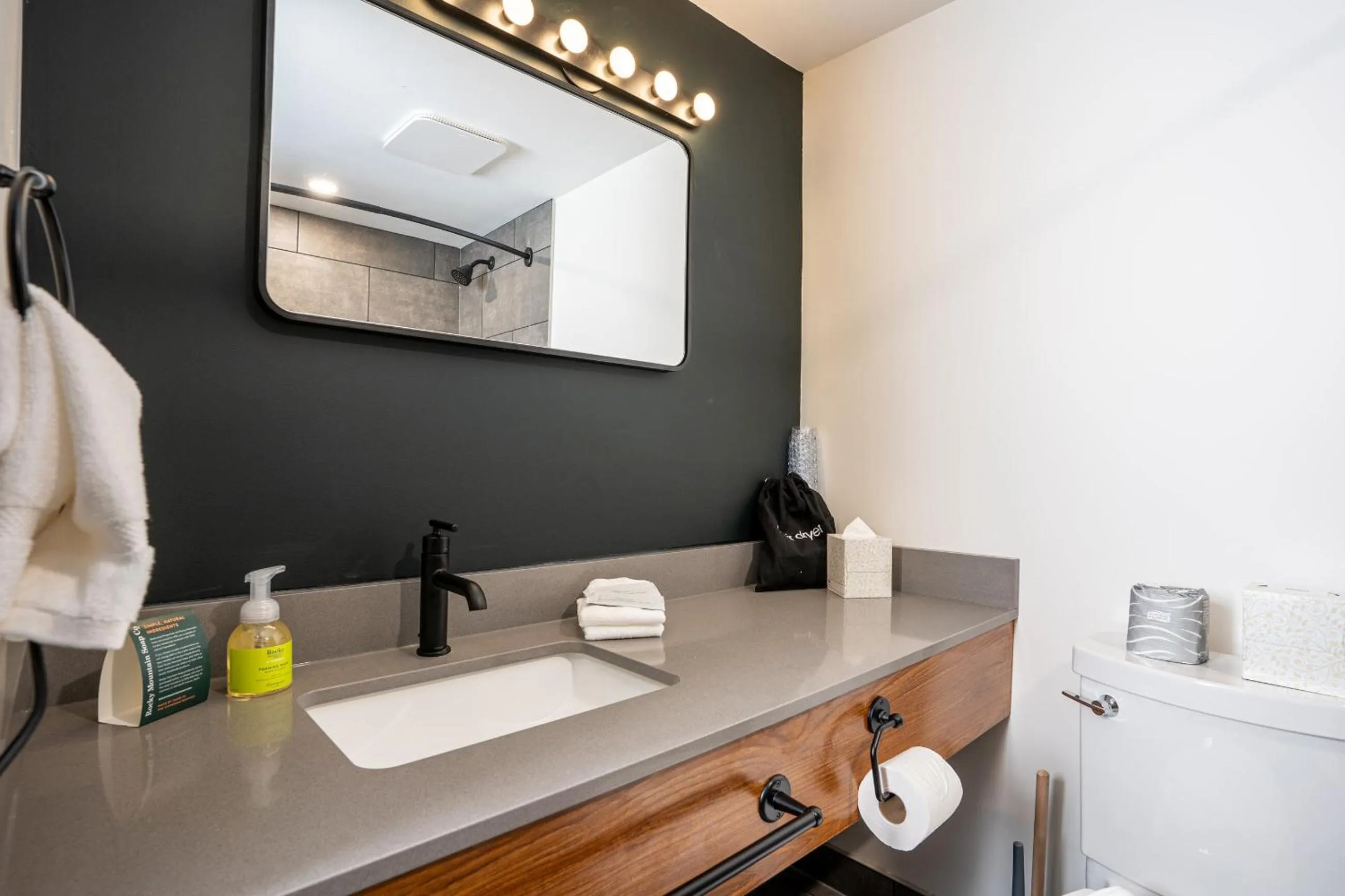 Bathroom in Northwinds Hotel Revelstoke