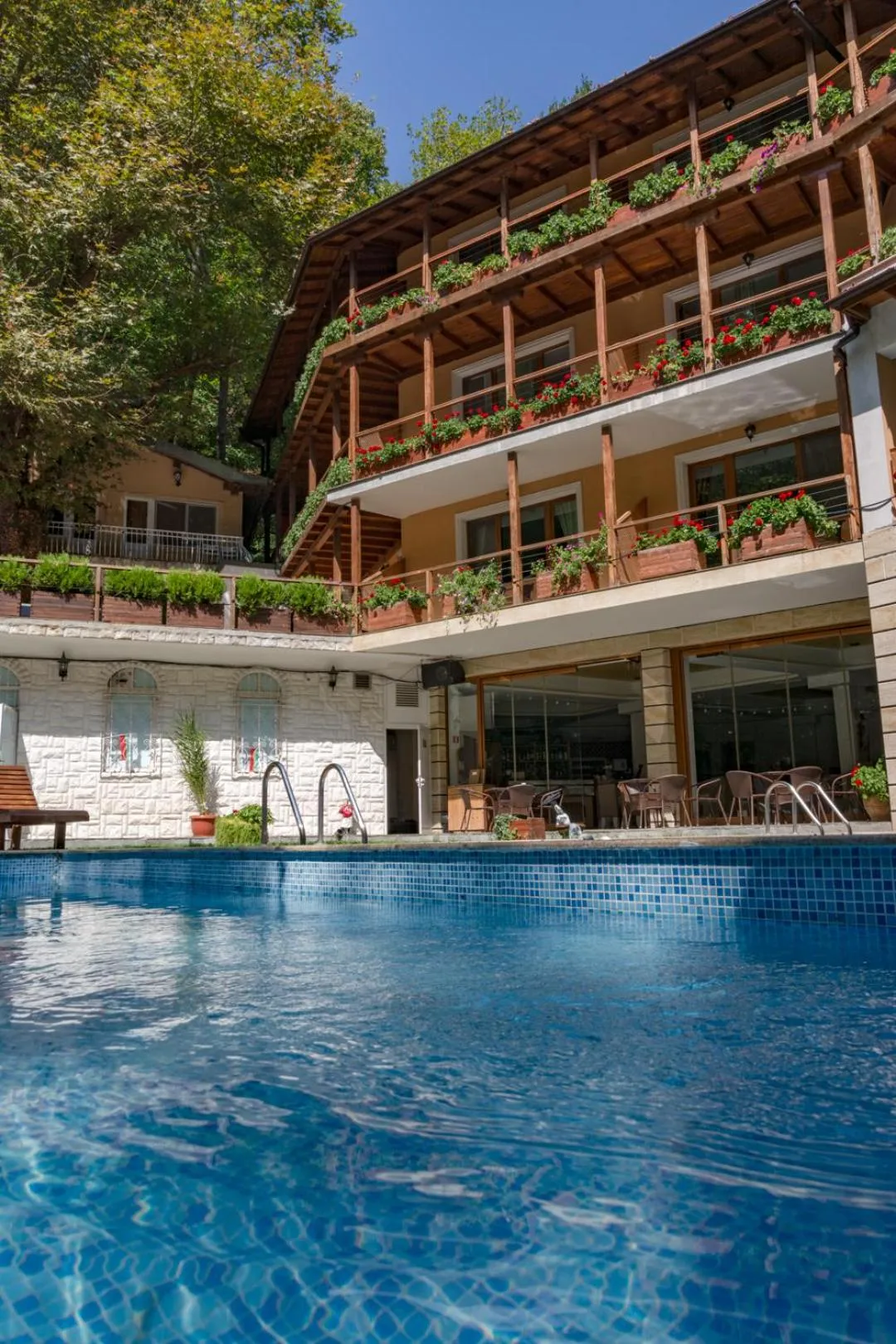 Pool view in Hotel Saint Nedelya
