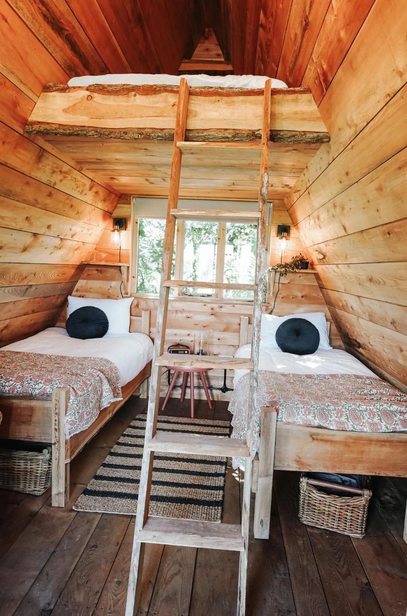 Bed in Pattys Barn Holiday Cottages, Cabins and Venue Hire