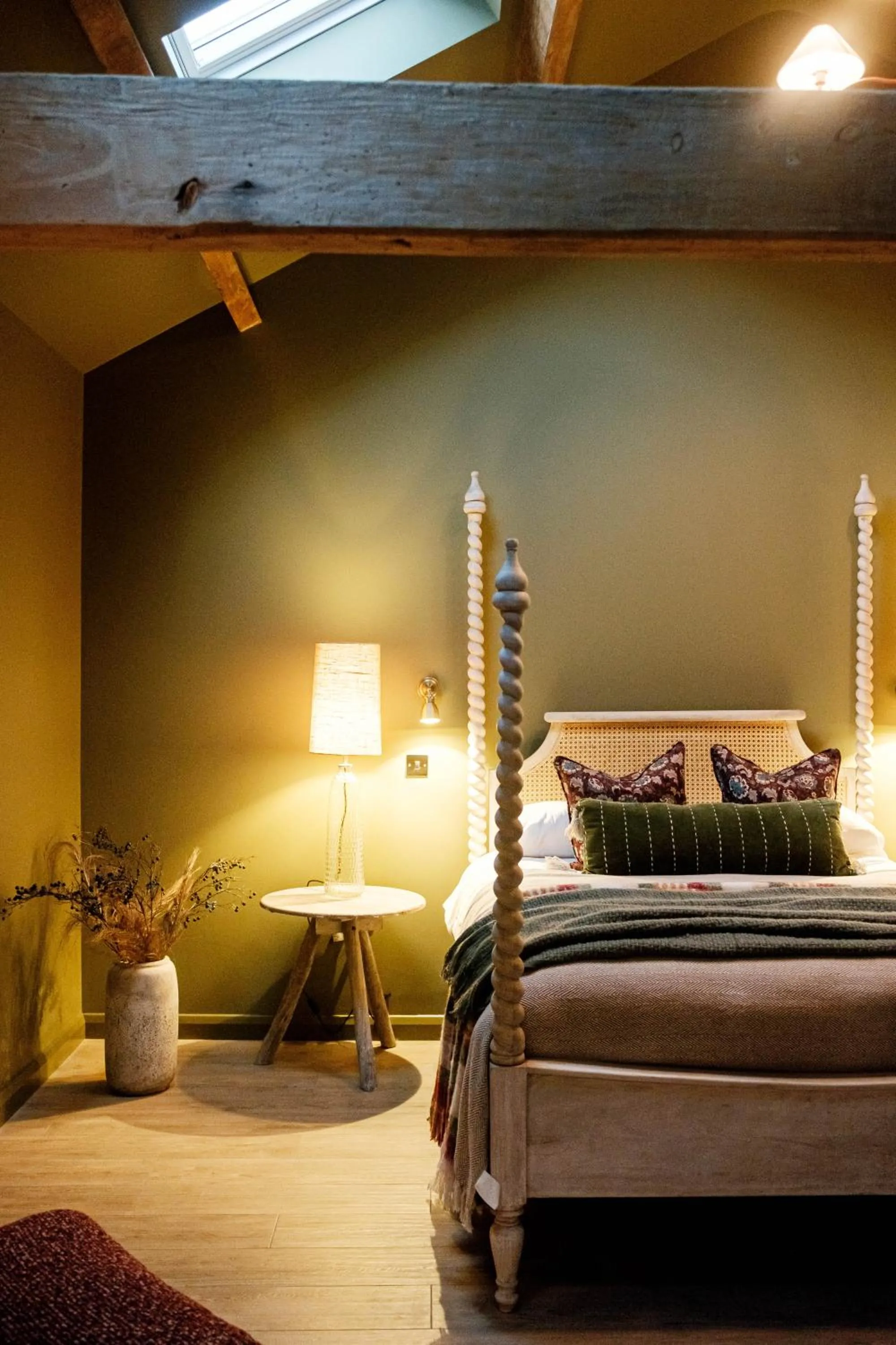 Bed in Pattys Barn Holiday Cottages, Cabins and Venue Hire