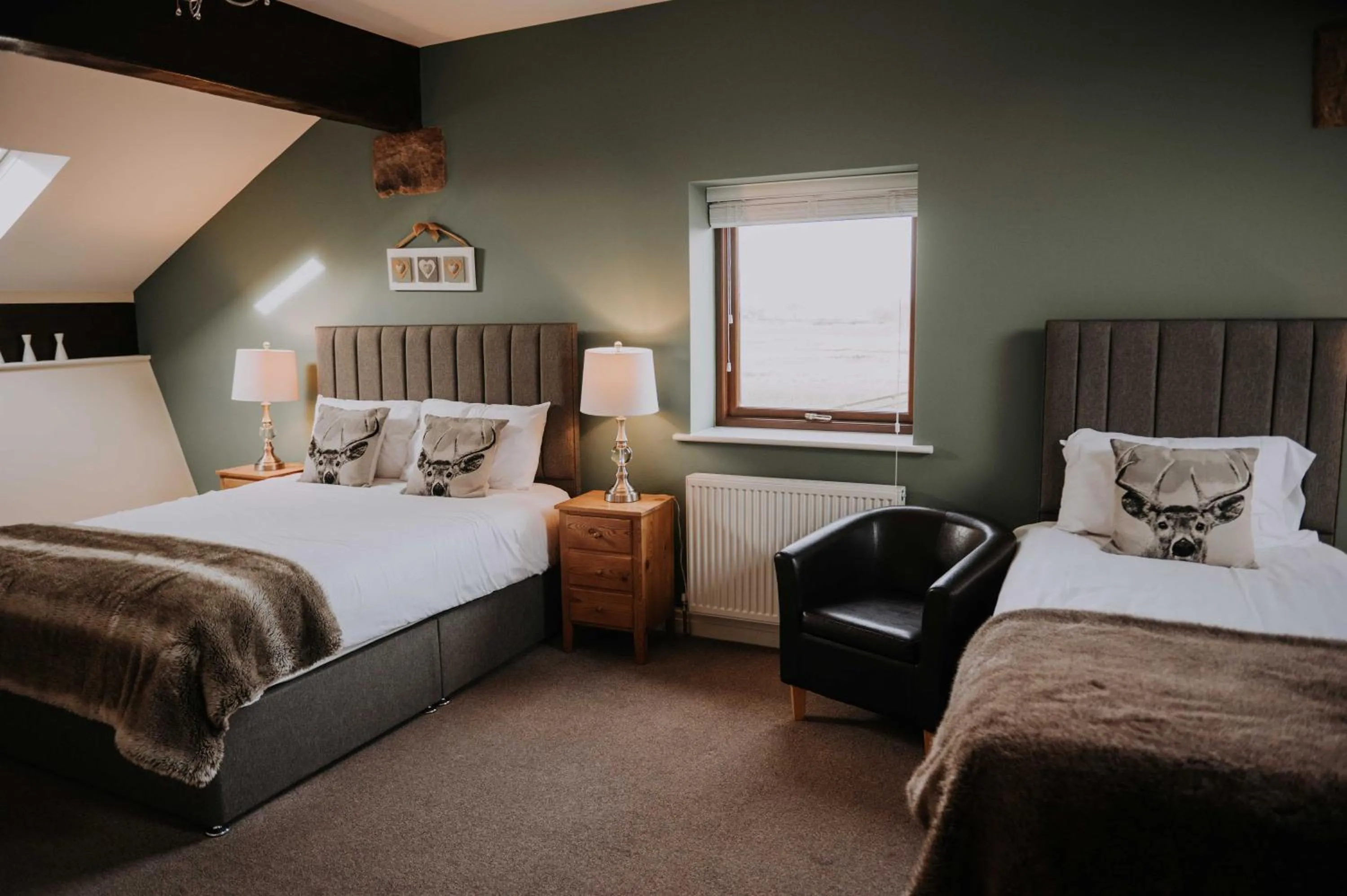 Bed in Pattys Barn Holiday Cottages, Cabins and Venue Hire
