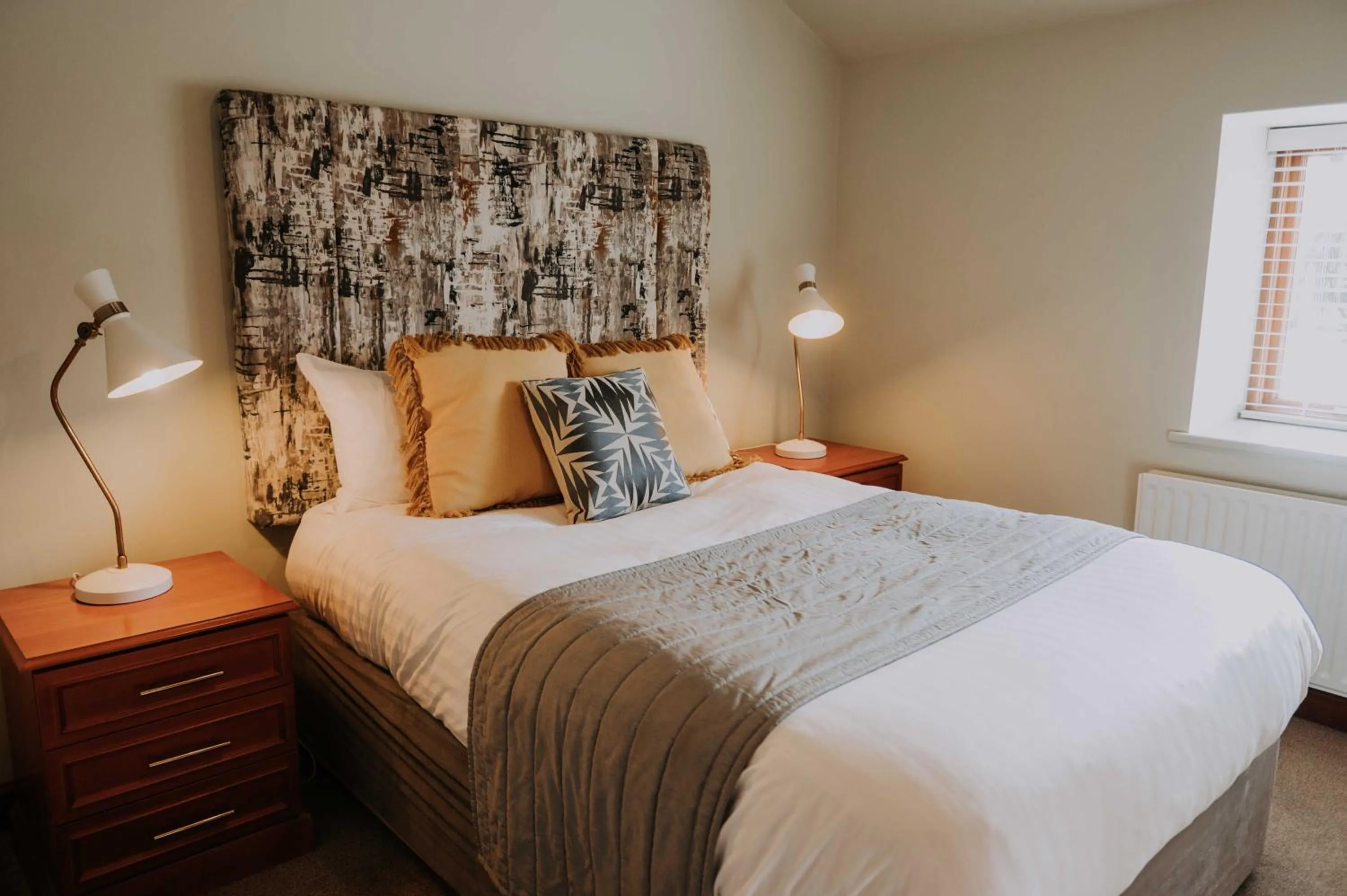 Bed in Pattys Barn Holiday Cottages, Cabins and Venue Hire