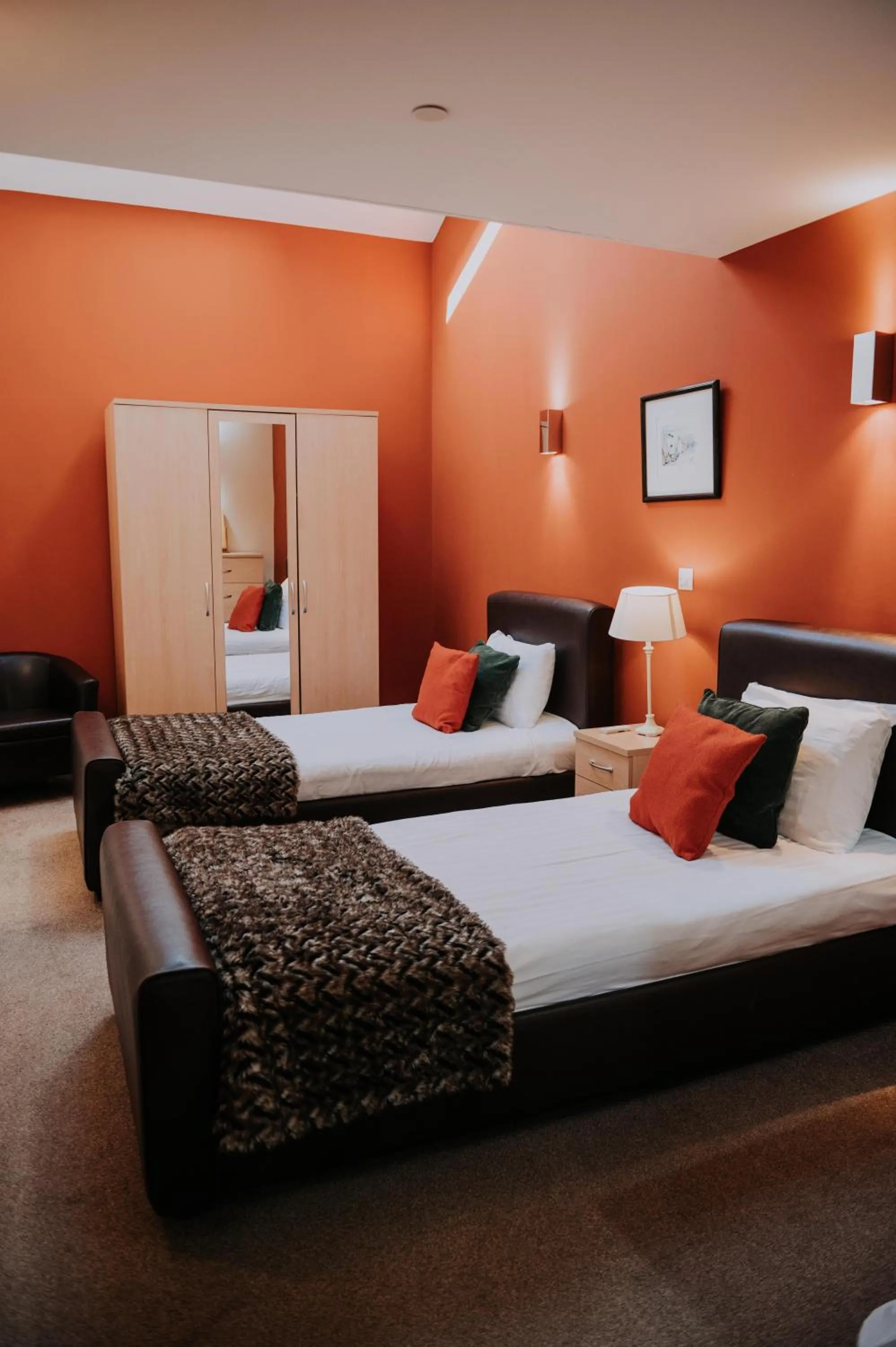Bed in Pattys Barn Holiday Cottages, Cabins and Venue Hire