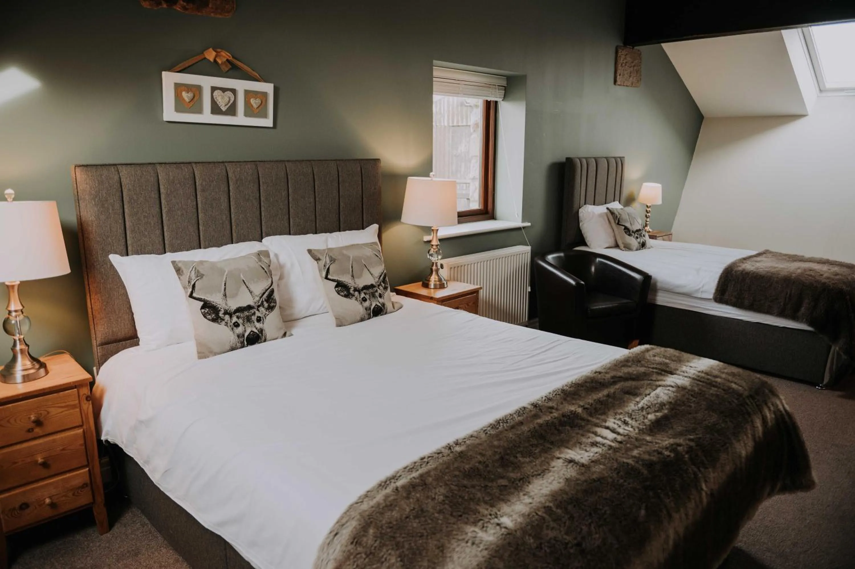 Bed in Pattys Barn Holiday Cottages, Cabins and Venue Hire