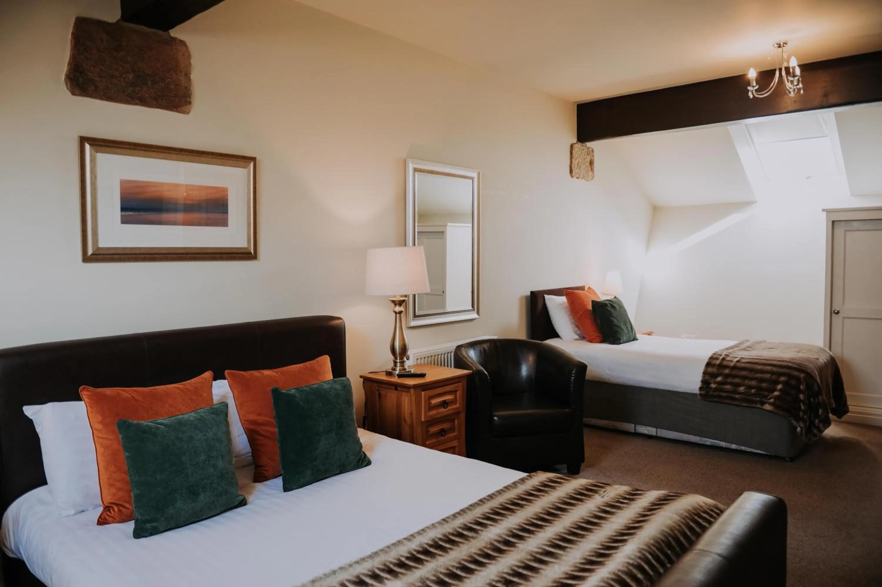 Bed in Pattys Barn Holiday Cottages, Cabins and Venue Hire
