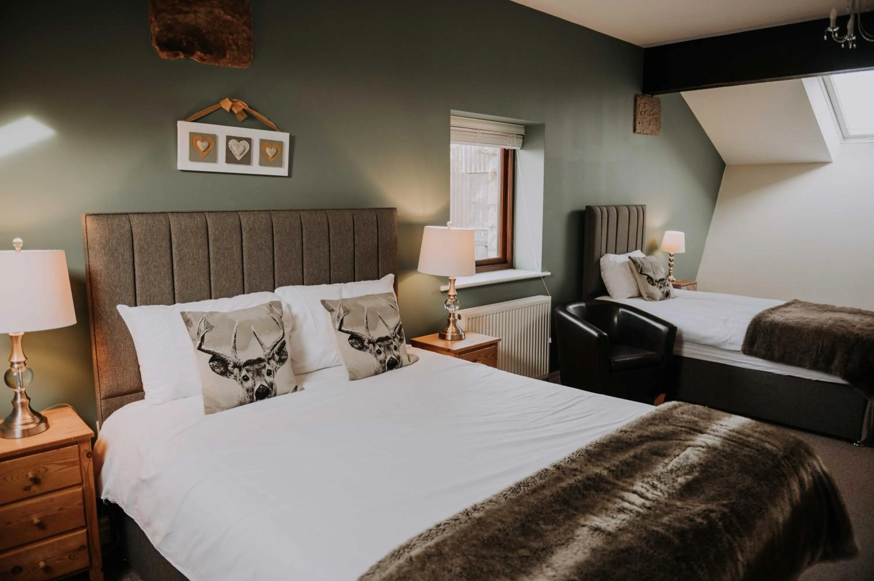 Bed in Pattys Barn Holiday Cottages, Cabins and Venue Hire