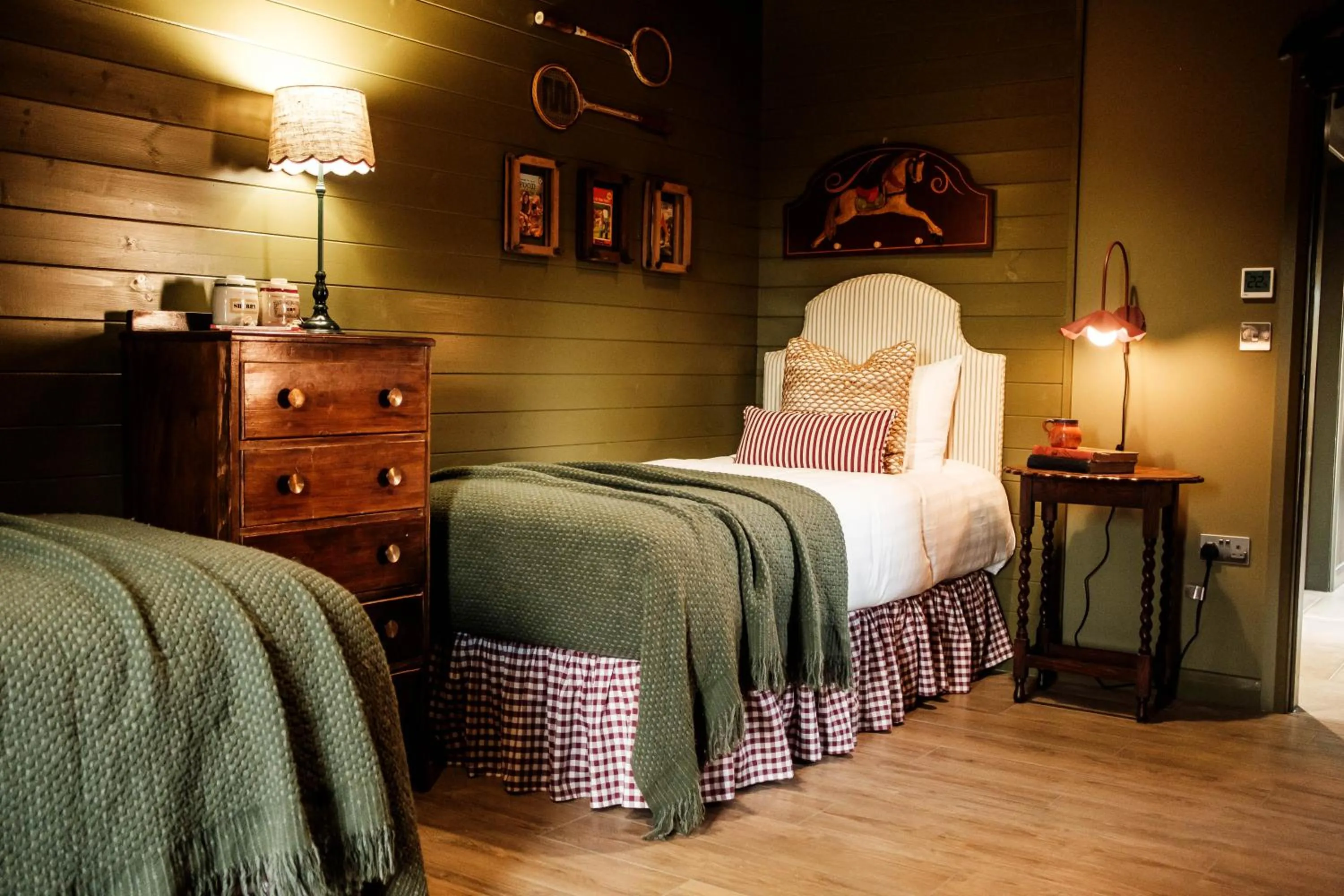 Bed in Pattys Barn Holiday Cottages, Cabins and Venue Hire