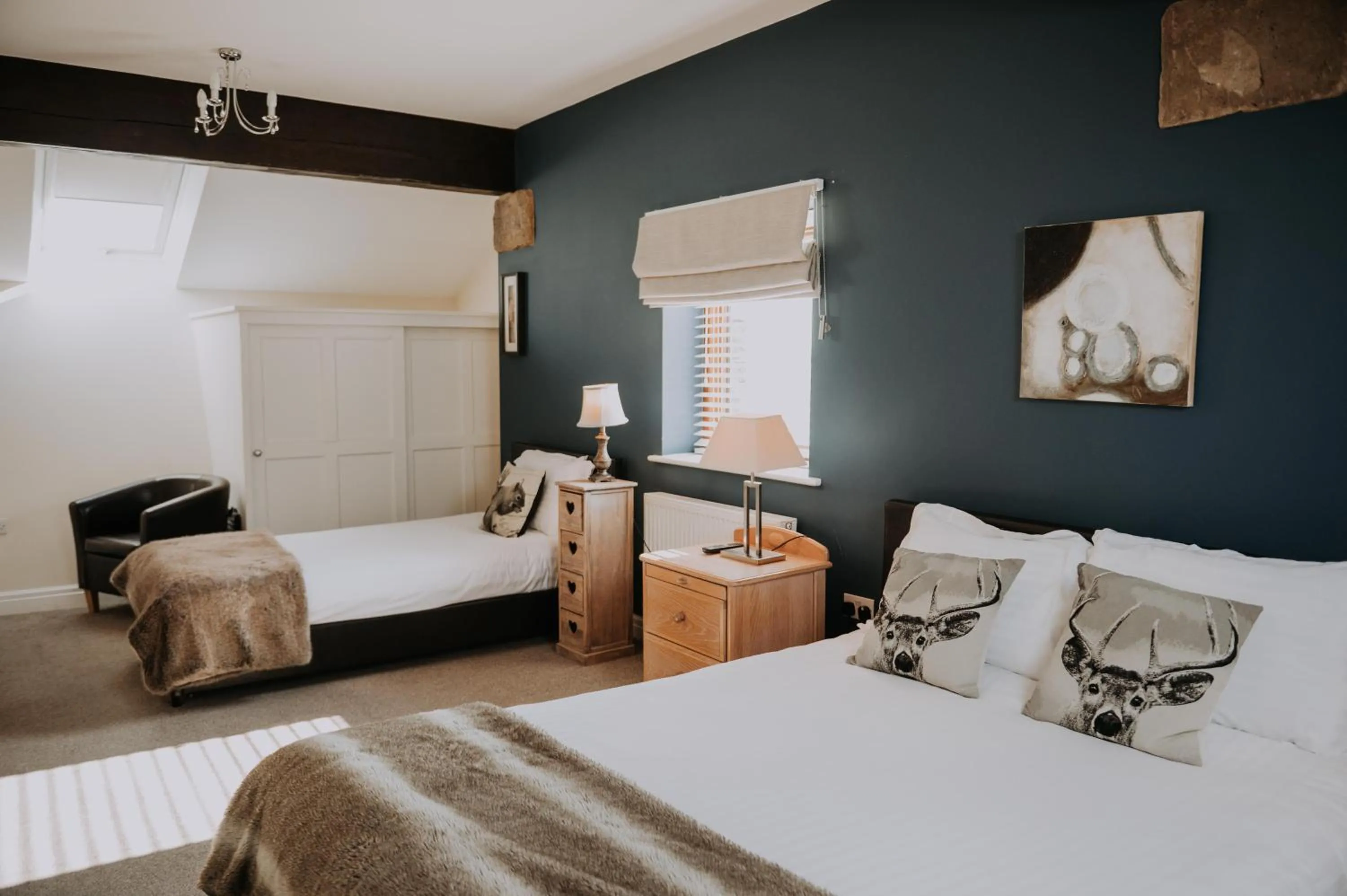 Bed in Pattys Barn Holiday Cottages, Cabins and Venue Hire
