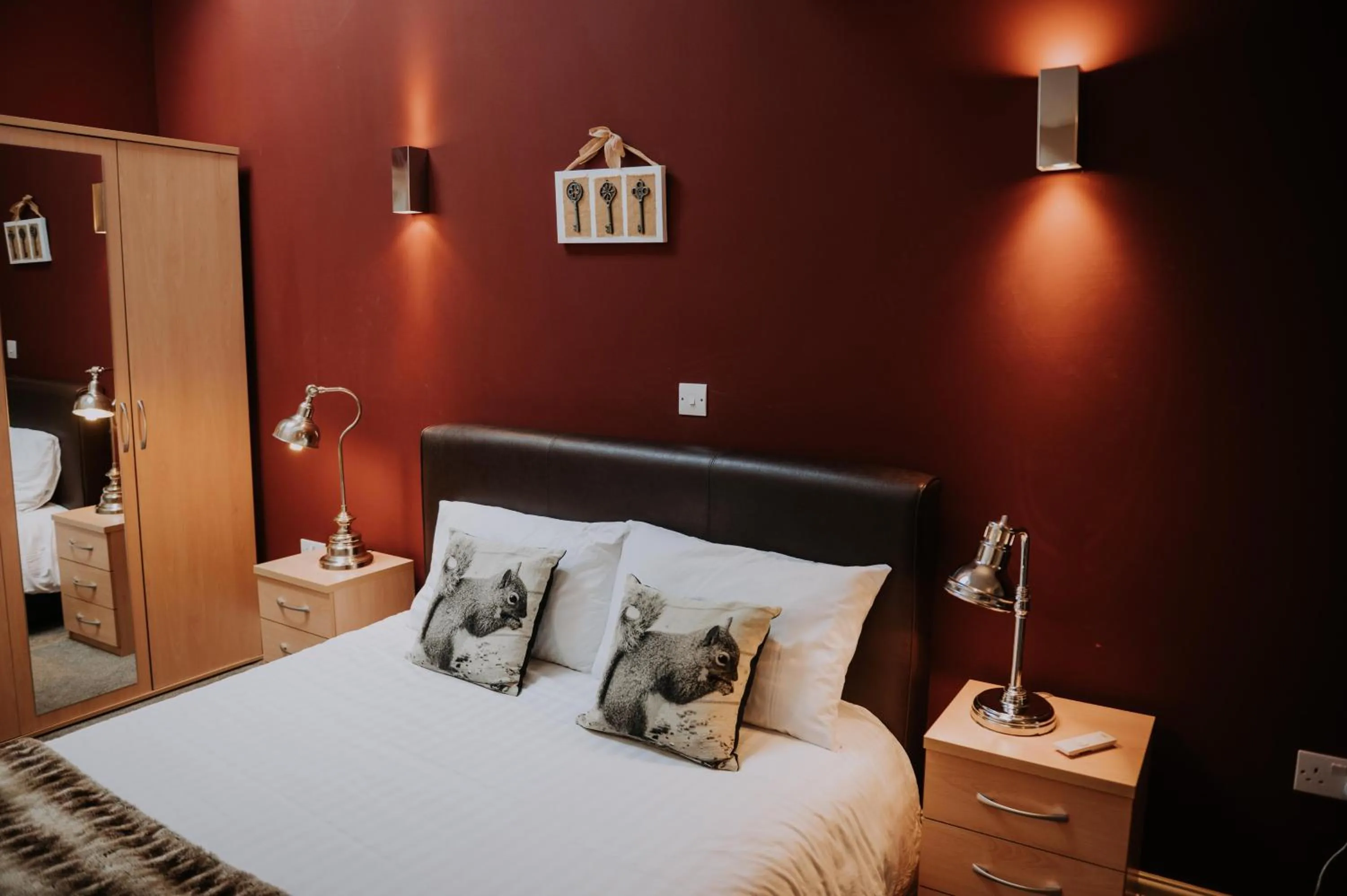 Bed in Pattys Barn Holiday Cottages, Cabins and Venue Hire