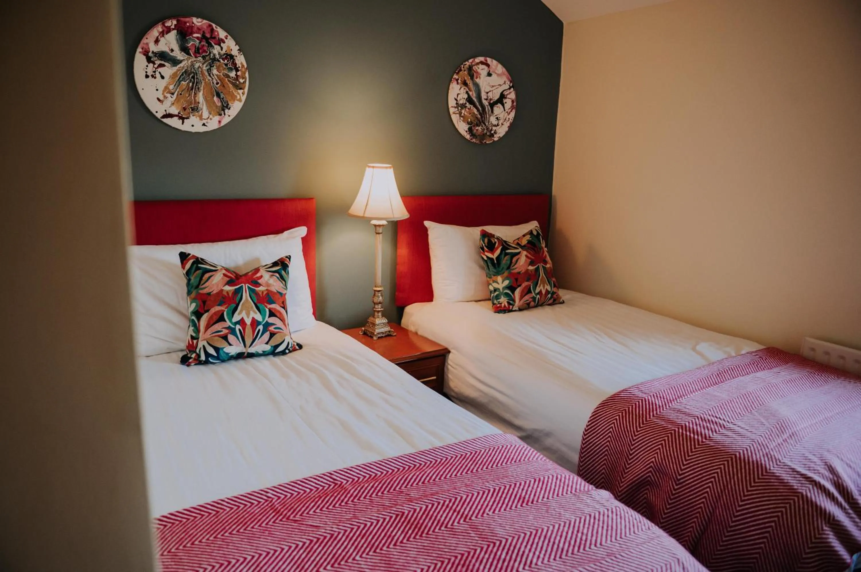 Bed in Pattys Barn Holiday Cottages, Cabins and Venue Hire