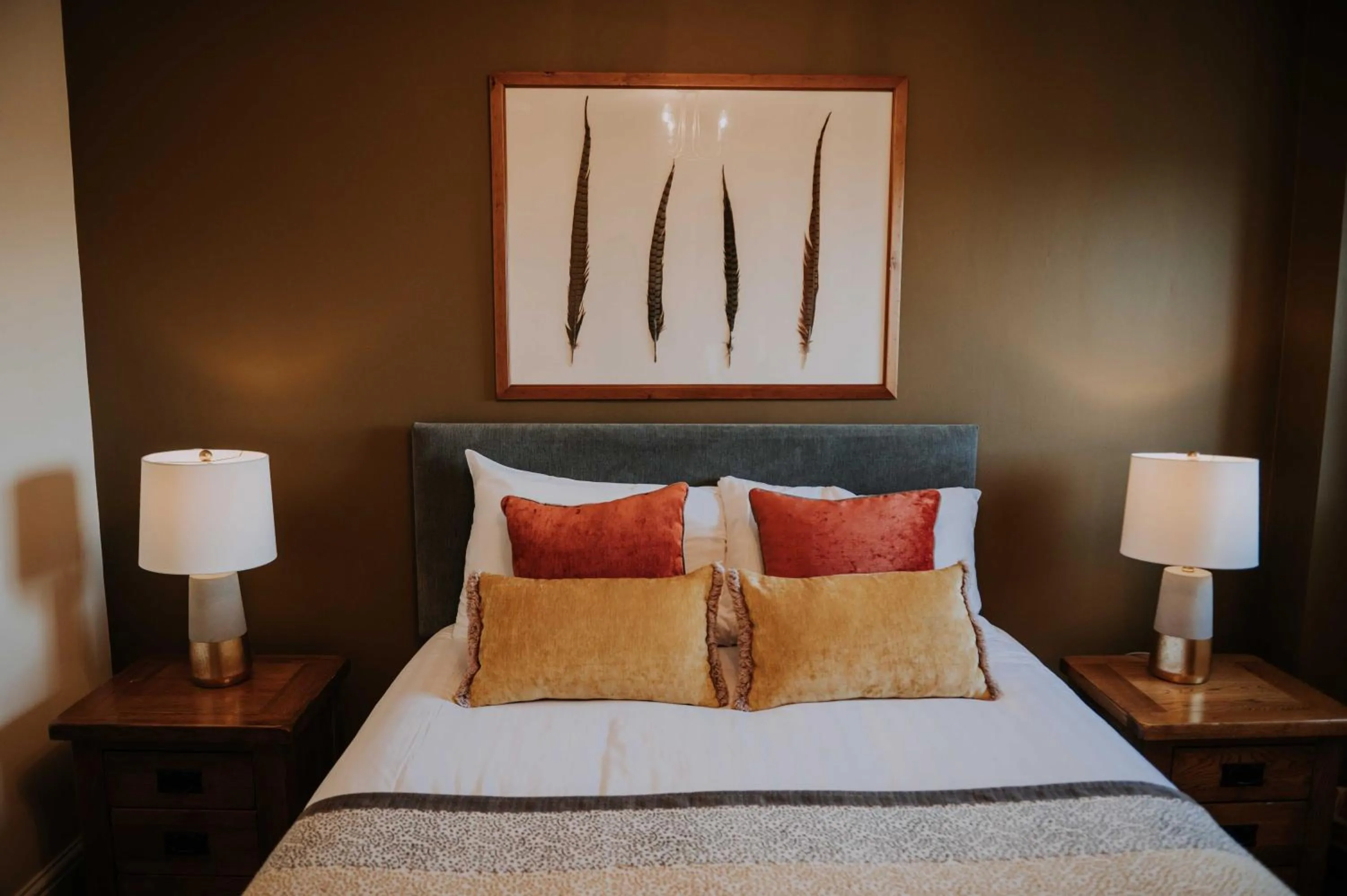 Bed in Pattys Barn Holiday Cottages, Cabins and Venue Hire
