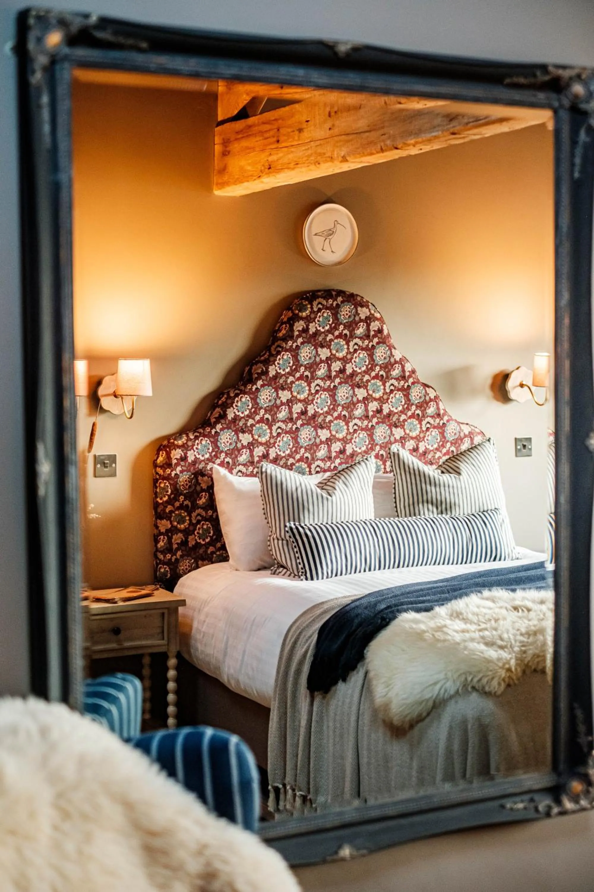 Bed in Pattys Barn Holiday Cottages, Cabins and Venue Hire