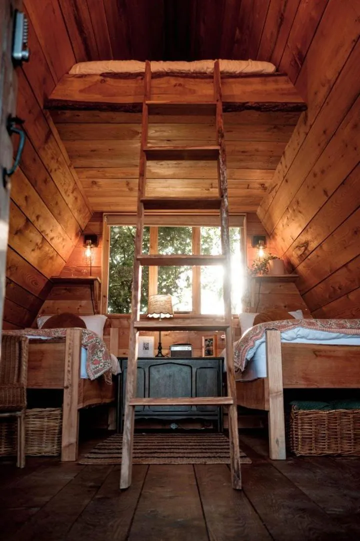 Bed in Pattys Barn Holiday Cottages, Cabins and Venue Hire