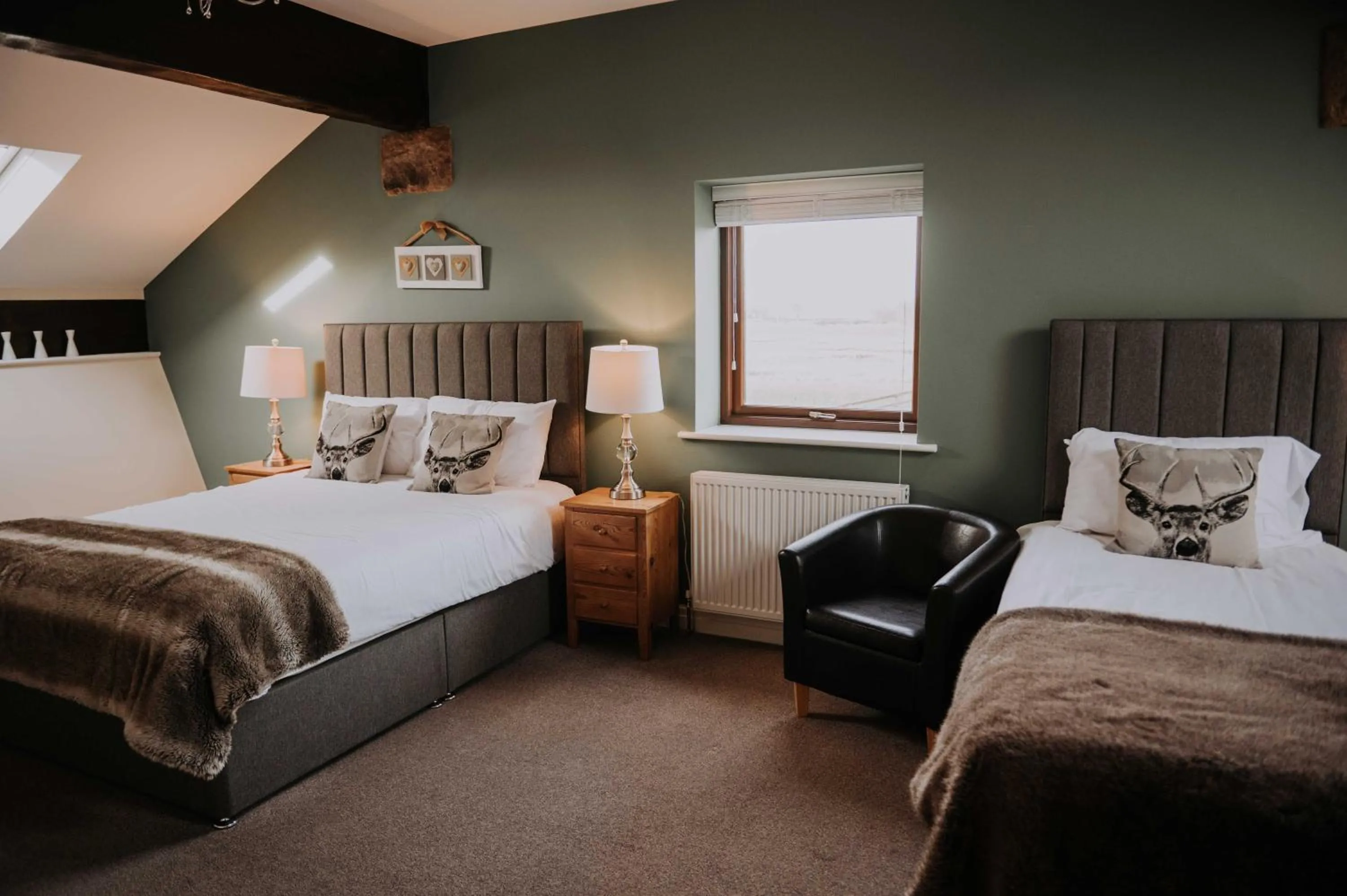 Bed in Pattys Barn Holiday Cottages, Cabins and Venue Hire