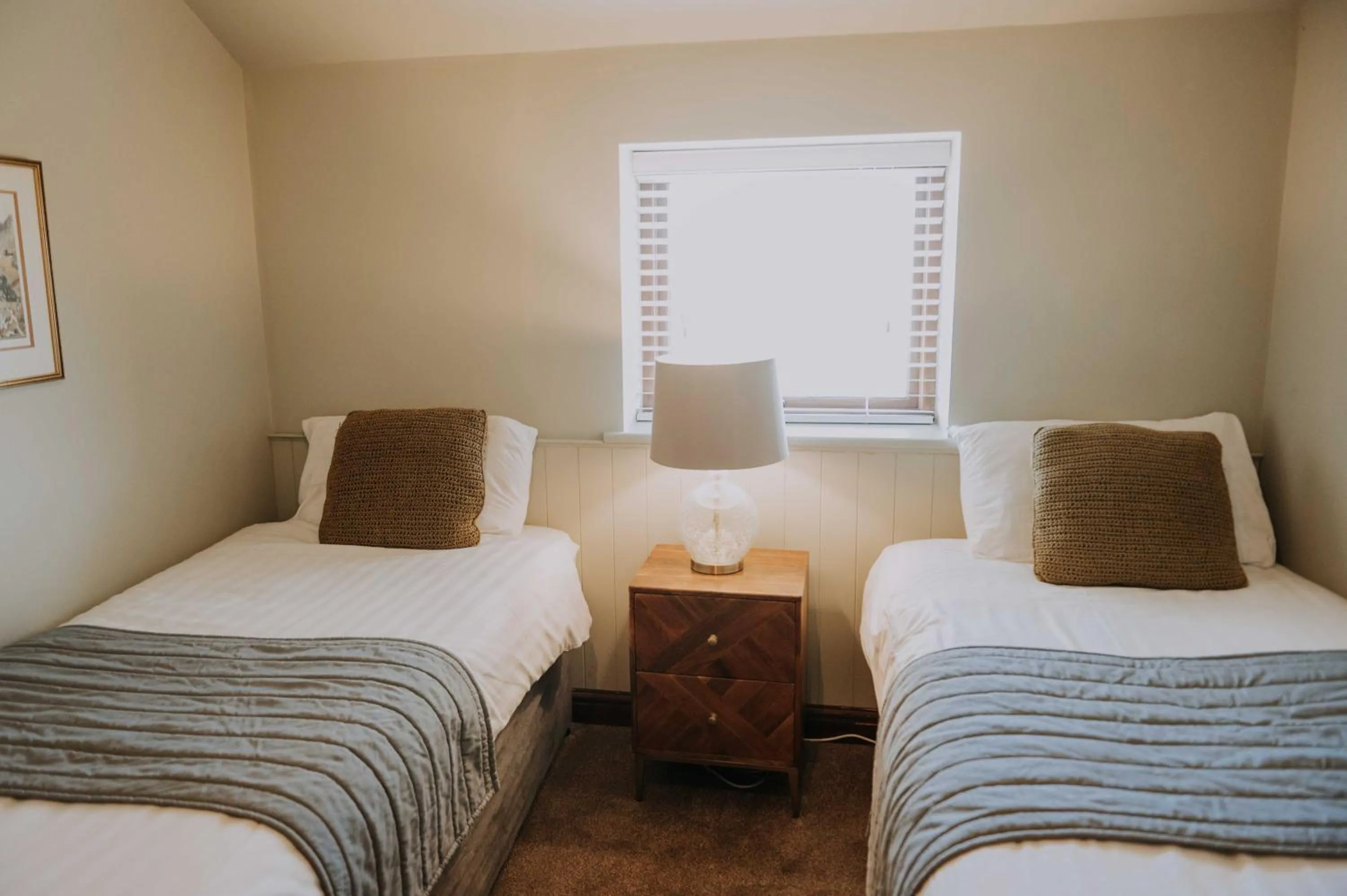 Bed in Pattys Barn Holiday Cottages, Cabins and Venue Hire