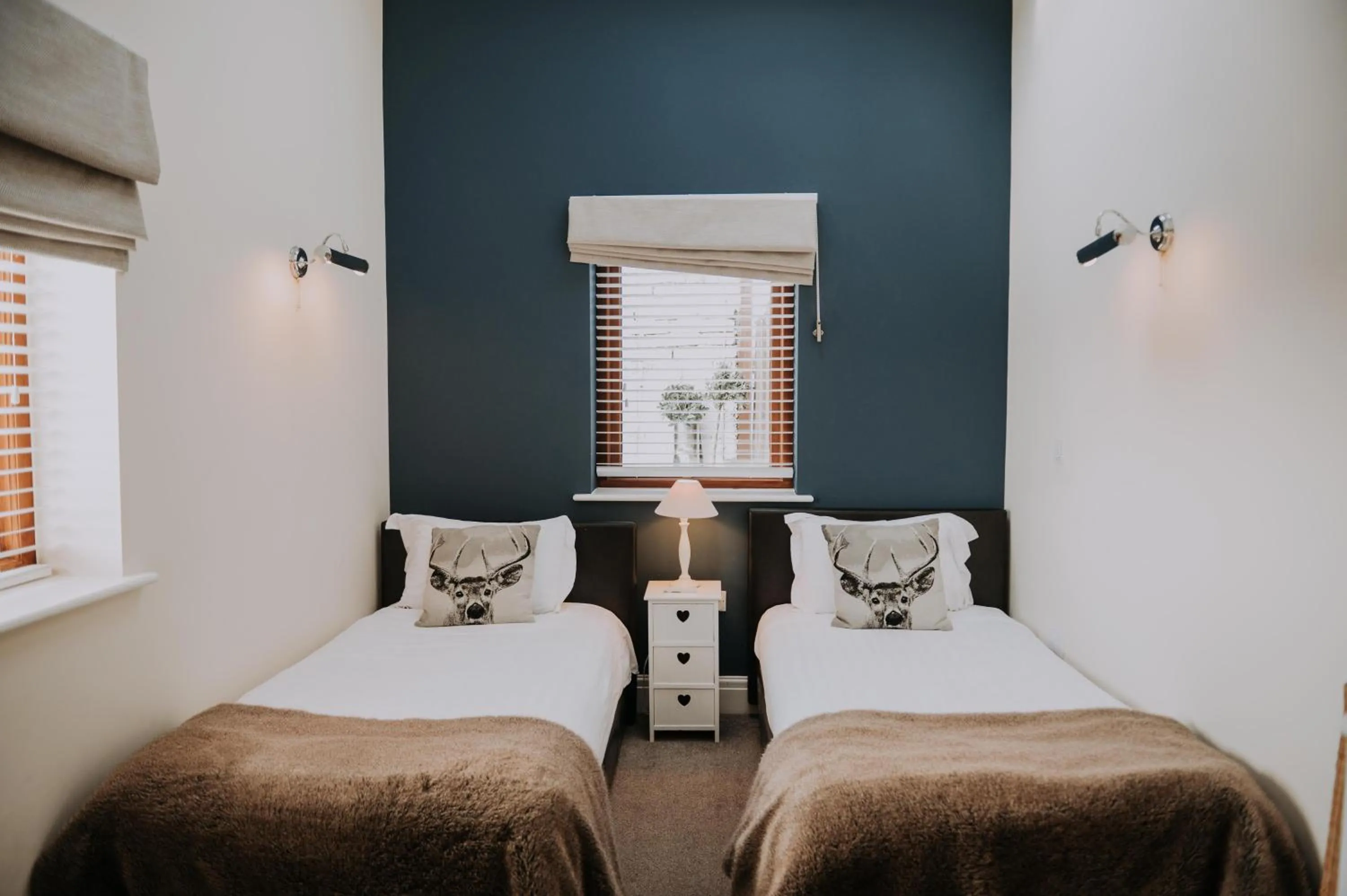 Bed in Pattys Barn Holiday Cottages, Cabins and Venue Hire