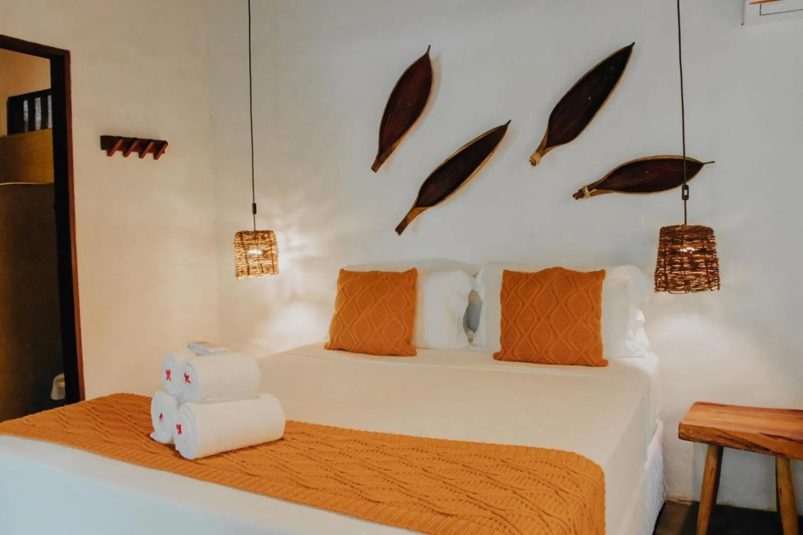 Bed in Pousada Coco Brasil