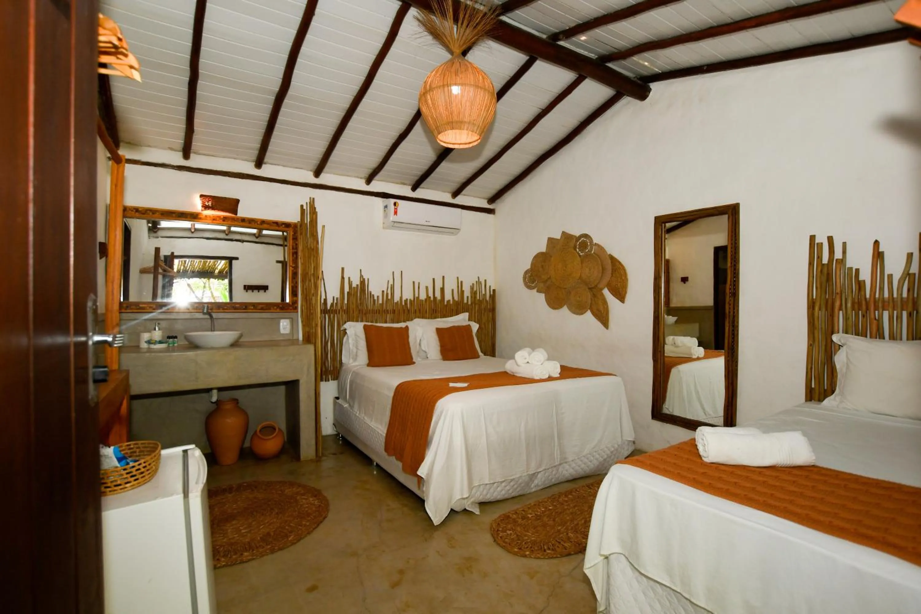 Bed in Pousada Coco Brasil