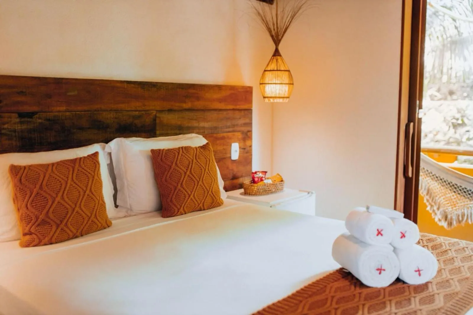 Bed in Pousada Coco Brasil
