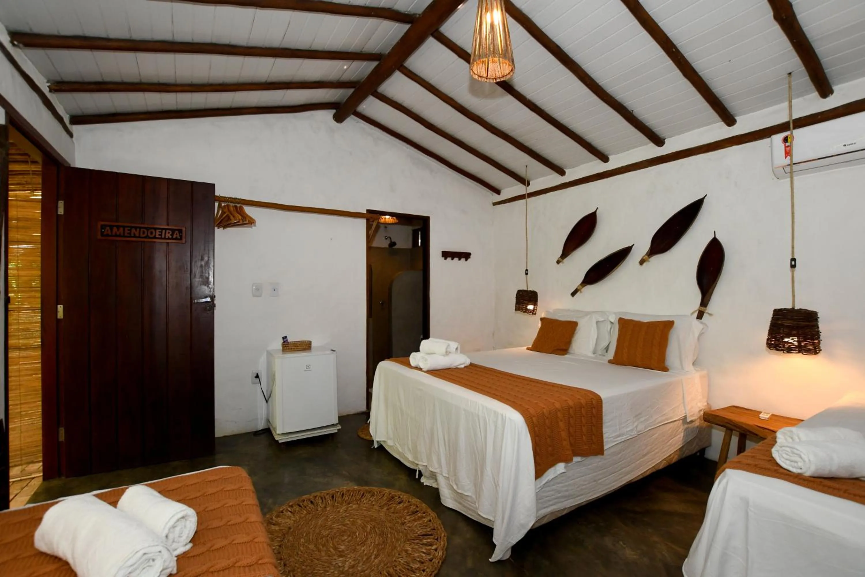 Bed in Pousada Coco Brasil