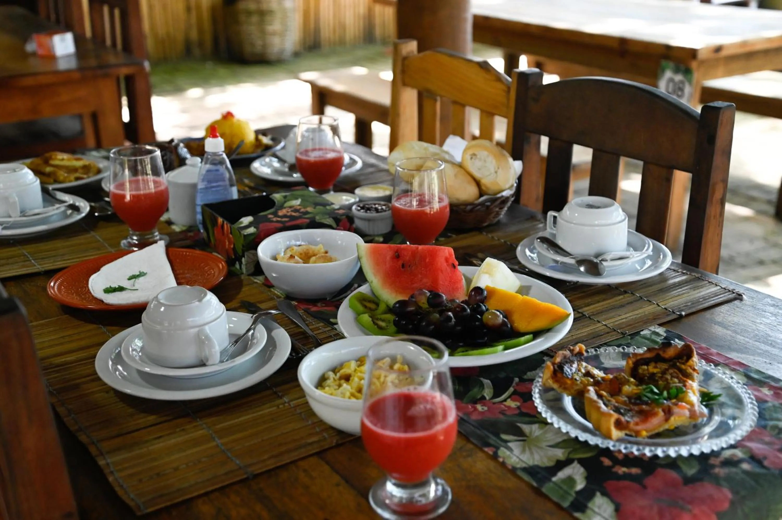 Food and drinks in Pousada Coco Brasil