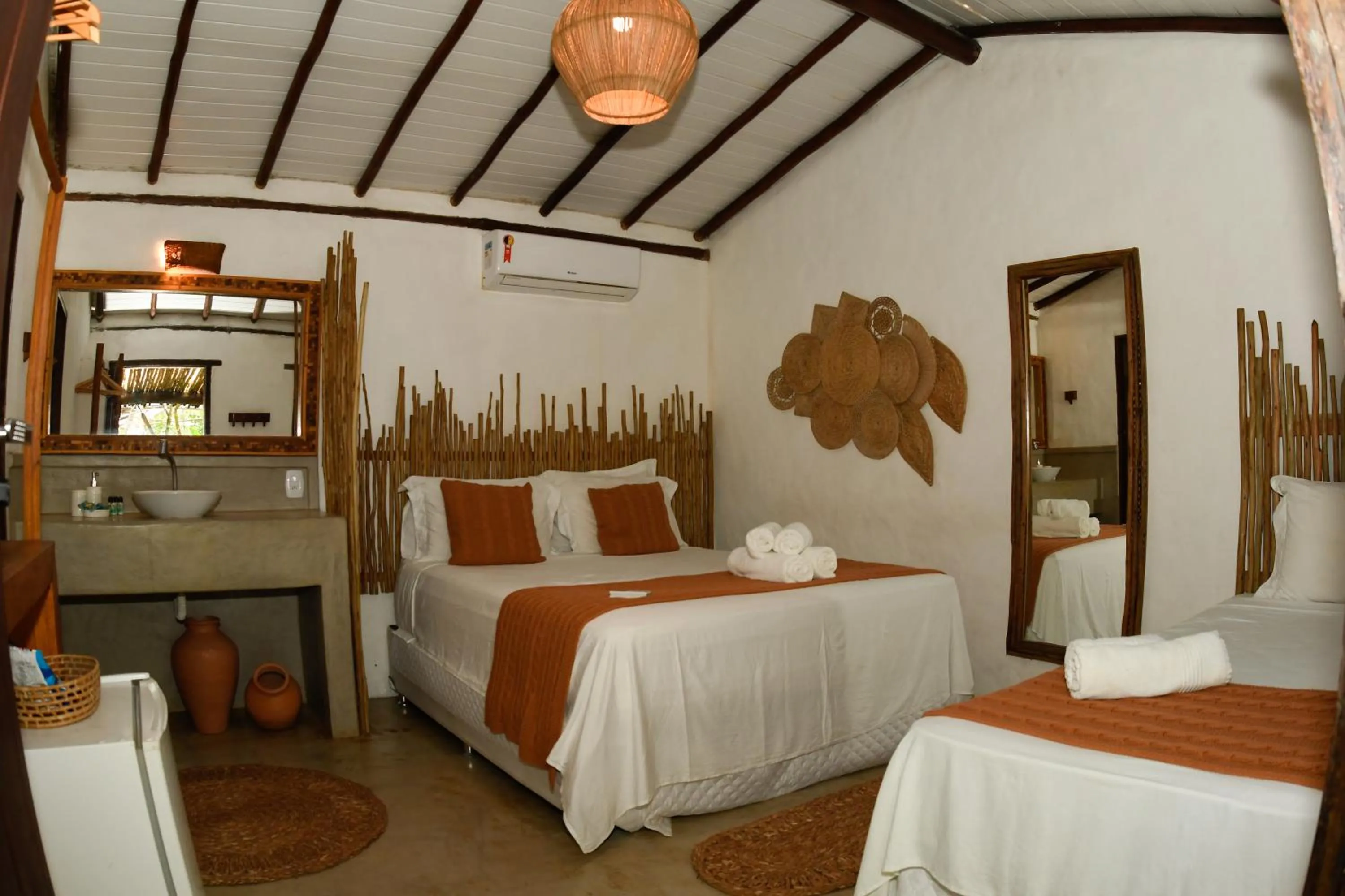 Bed in Pousada Coco Brasil