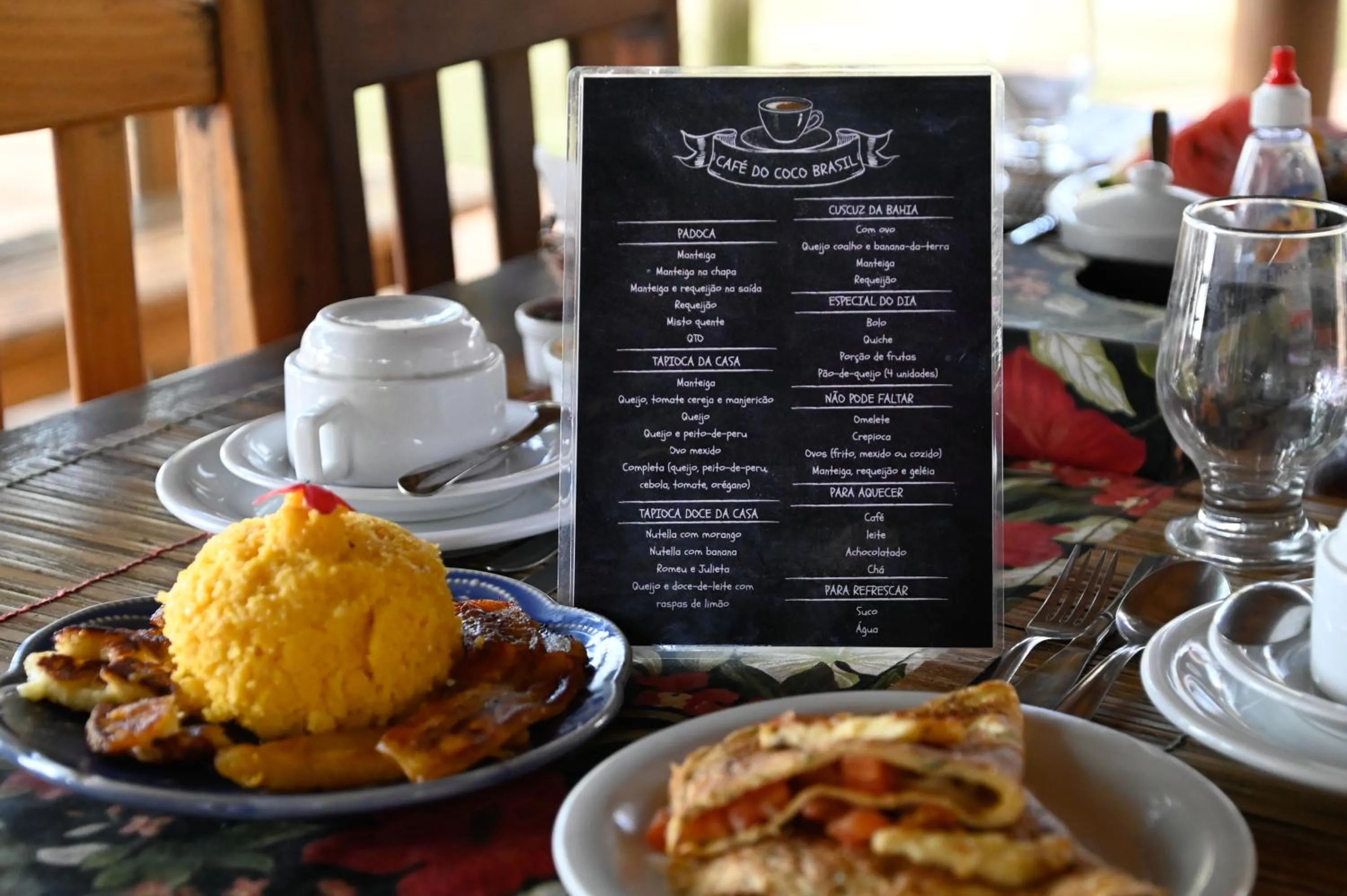 Food and drinks in Pousada Coco Brasil