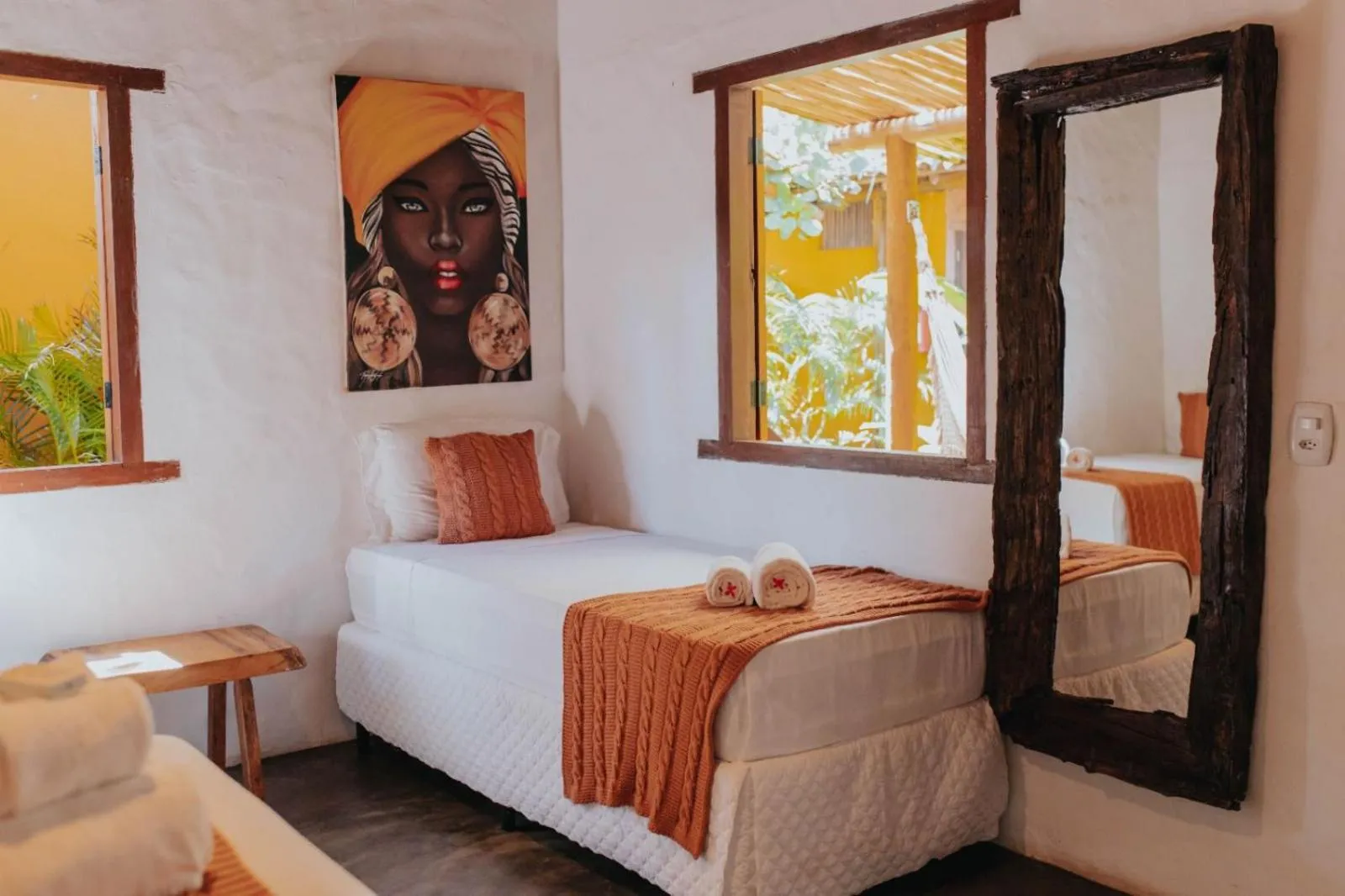 Bed in Pousada Coco Brasil