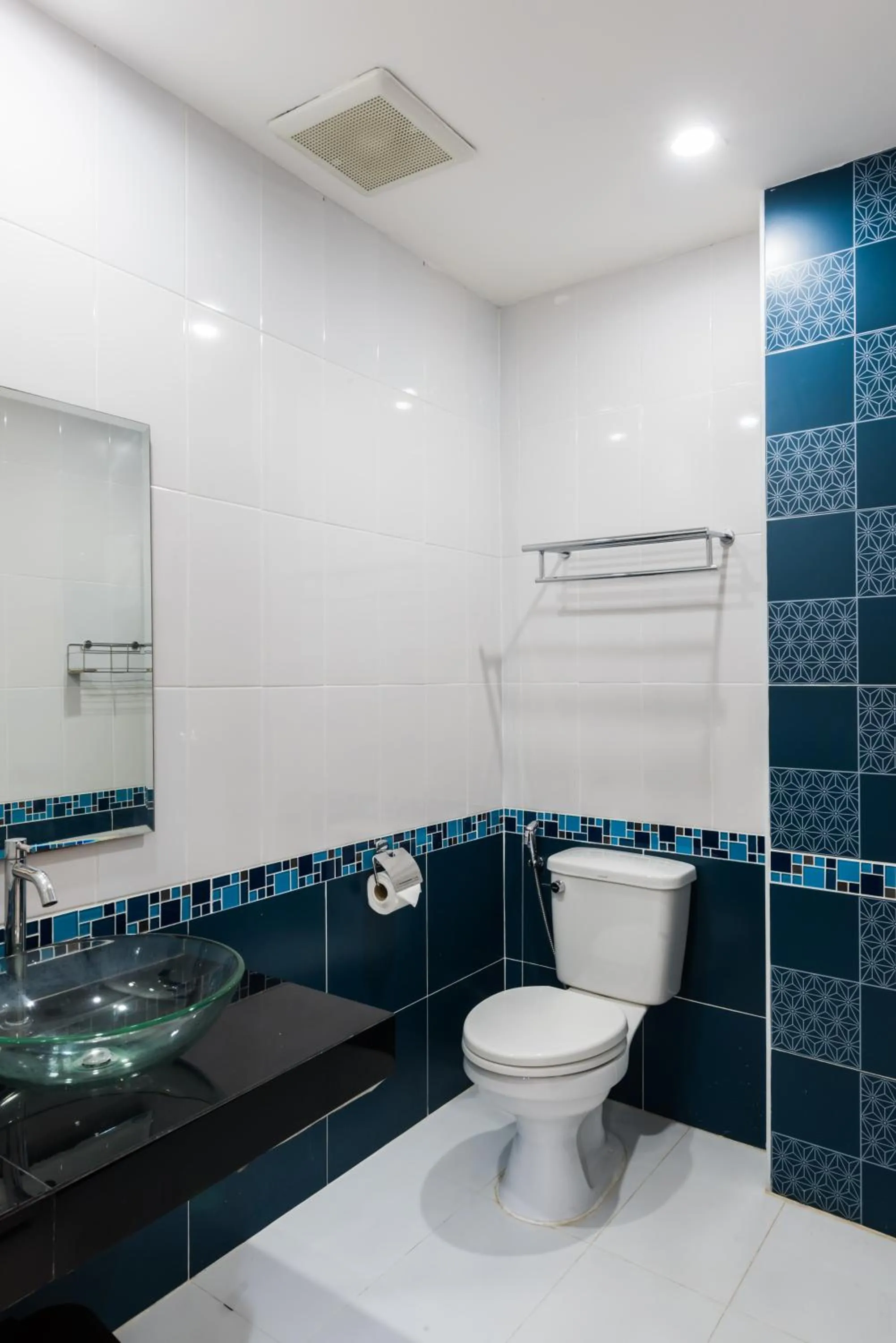 Toilet in Nine blue residence