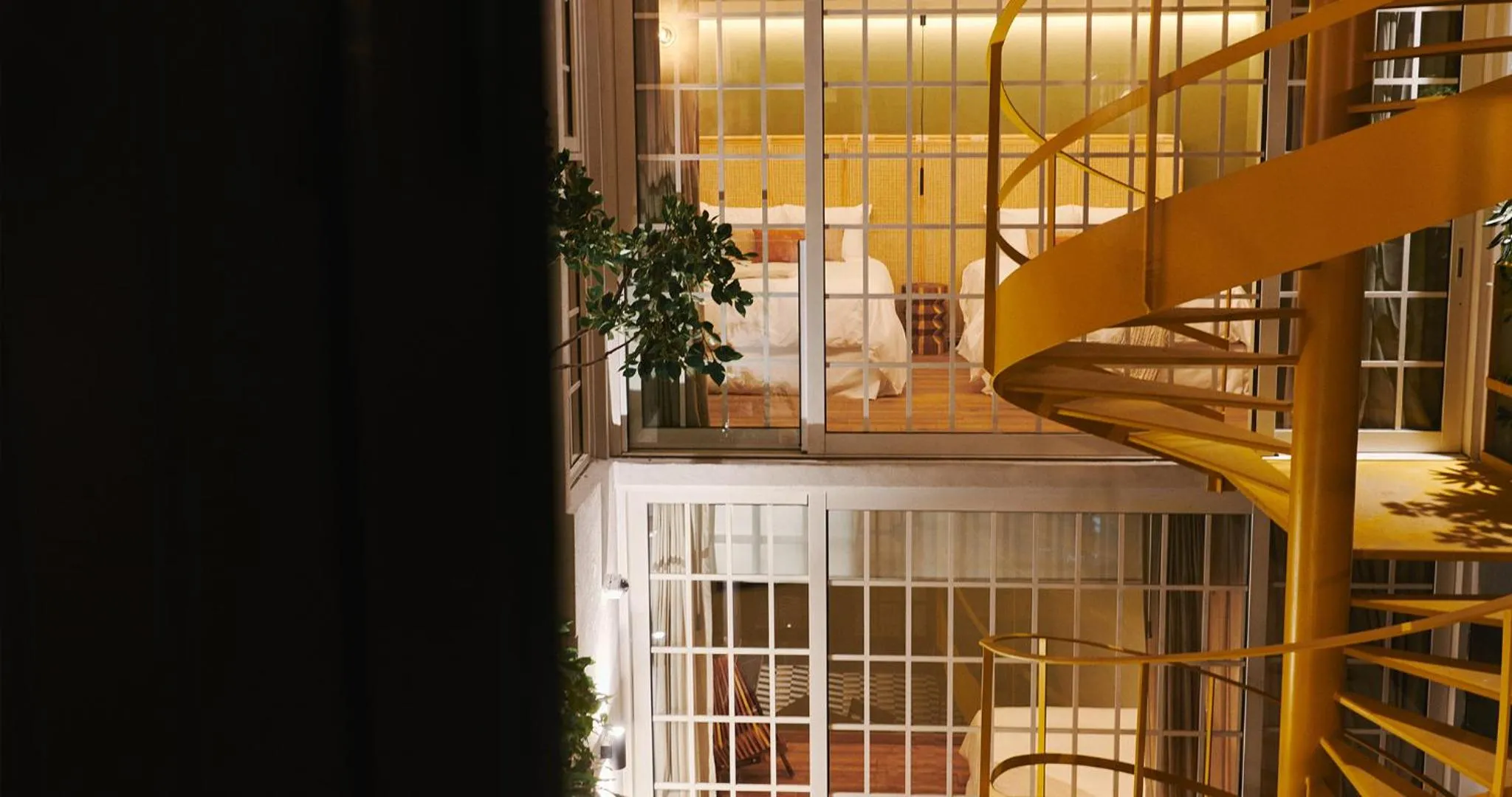 Inner courtyard view in Casa Izeba