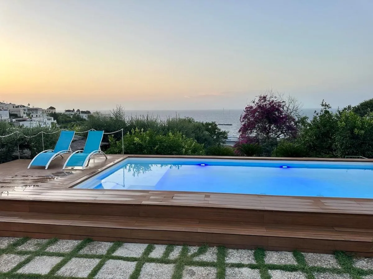 Pool view in Villa Amalu Capri Piscina e Giardino